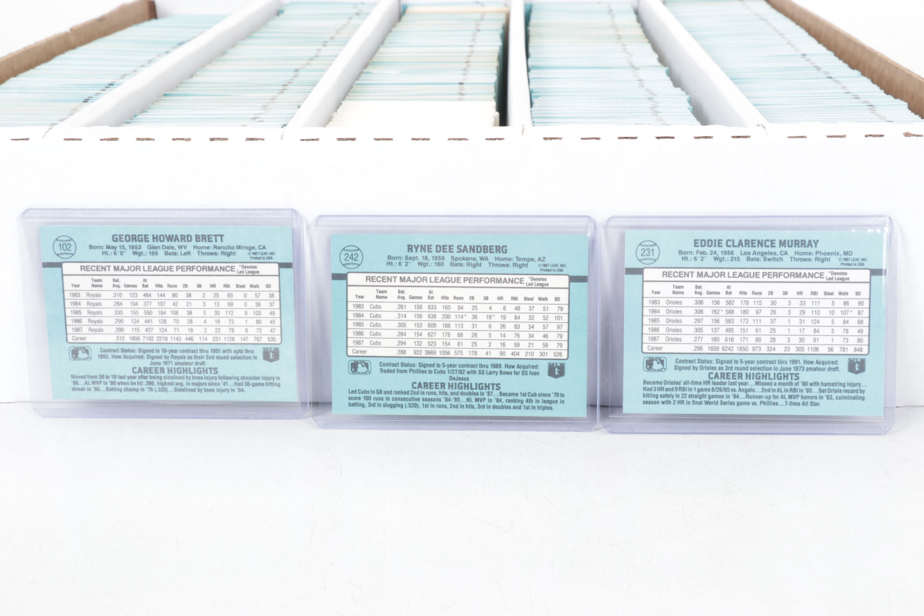 5,000 Mint Condition 1988 Donruss Cello Case Baseball Cards