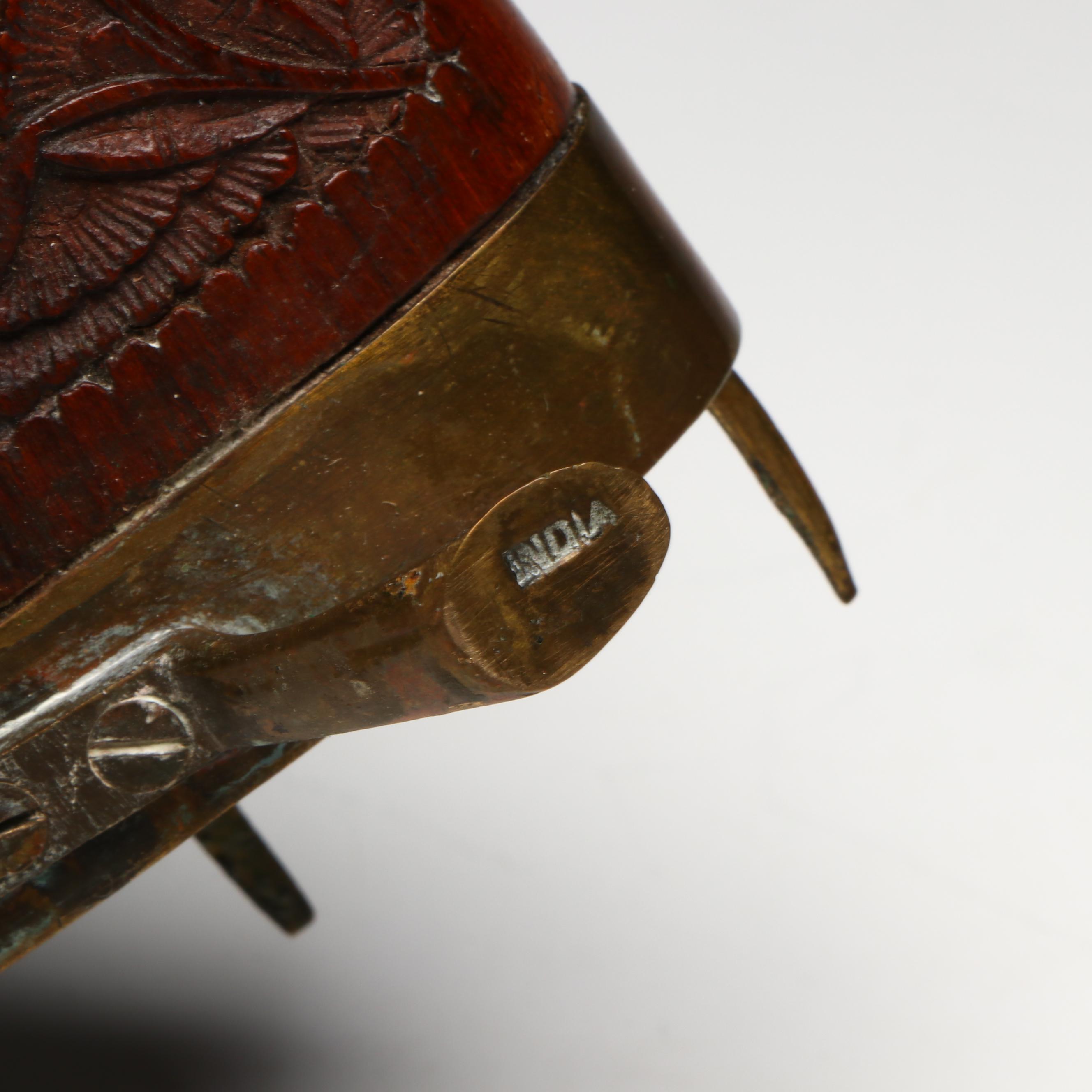 Brass and Carved Wood Set of Steak Knives with Pocketknives and More