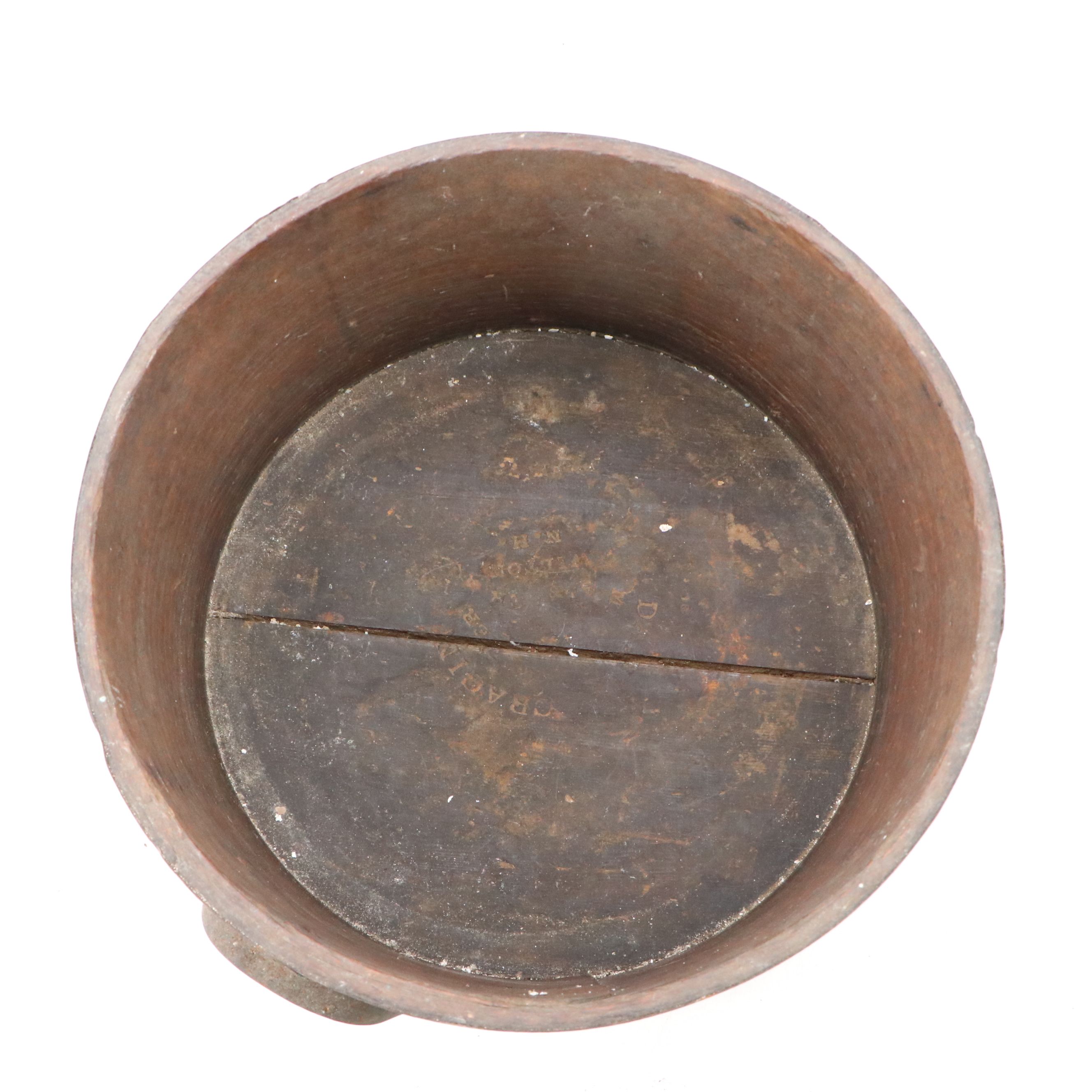 Daniel Cragin Dry Measure Wood Buckets, Late 19th Century