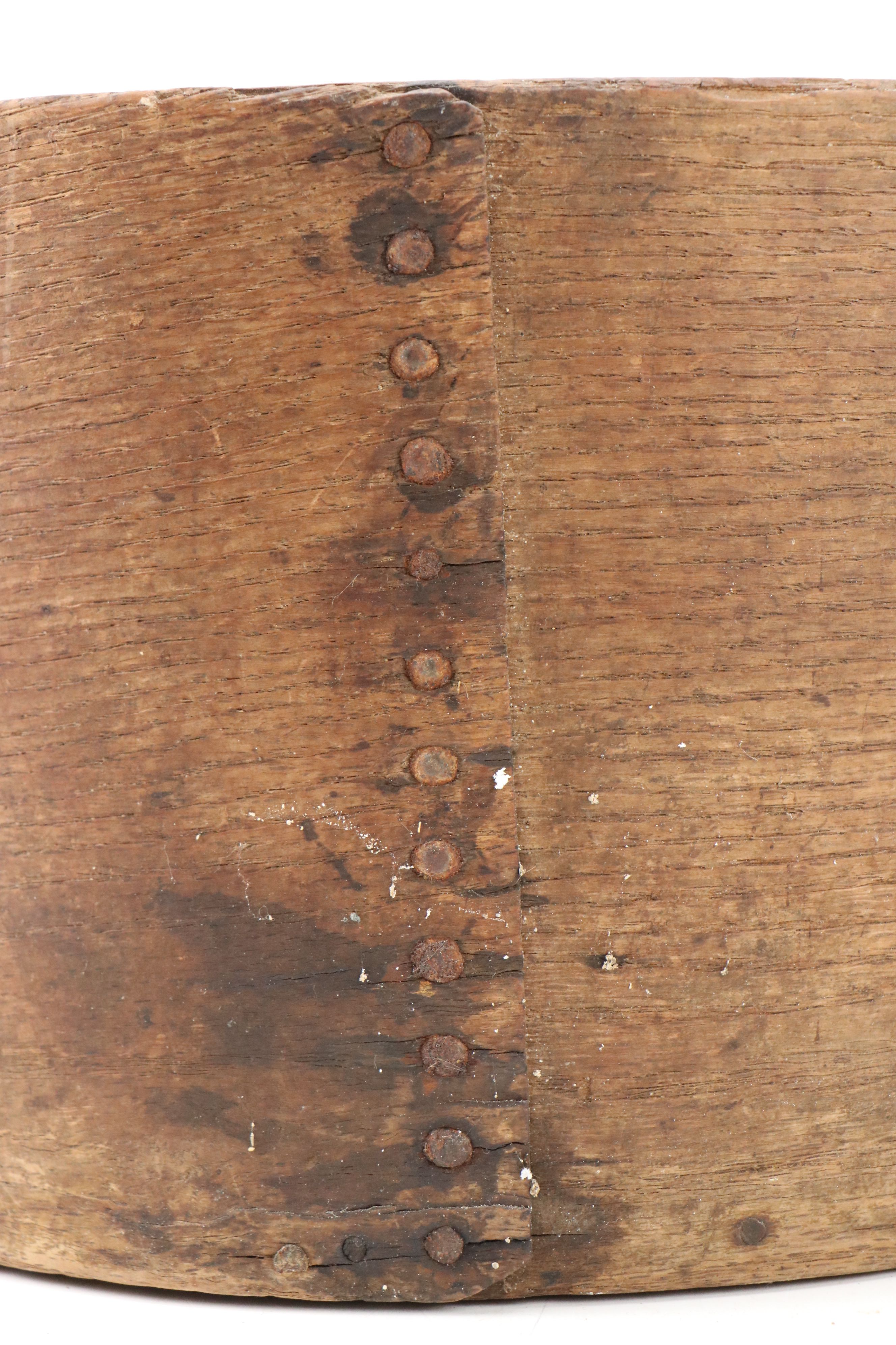 Daniel Cragin Dry Measure Wood Buckets, Late 19th Century