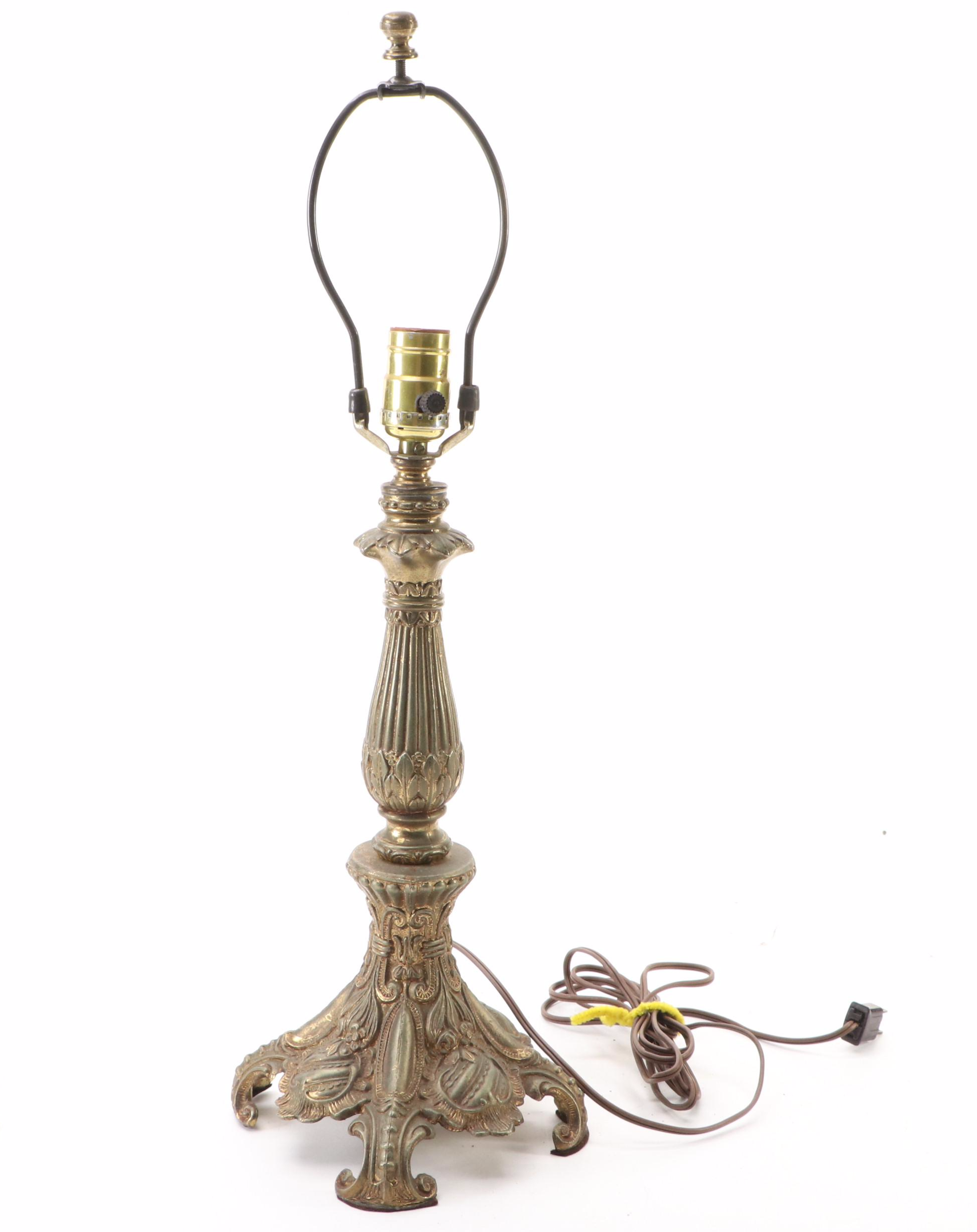 Bronze Finish Candlestick Lamps