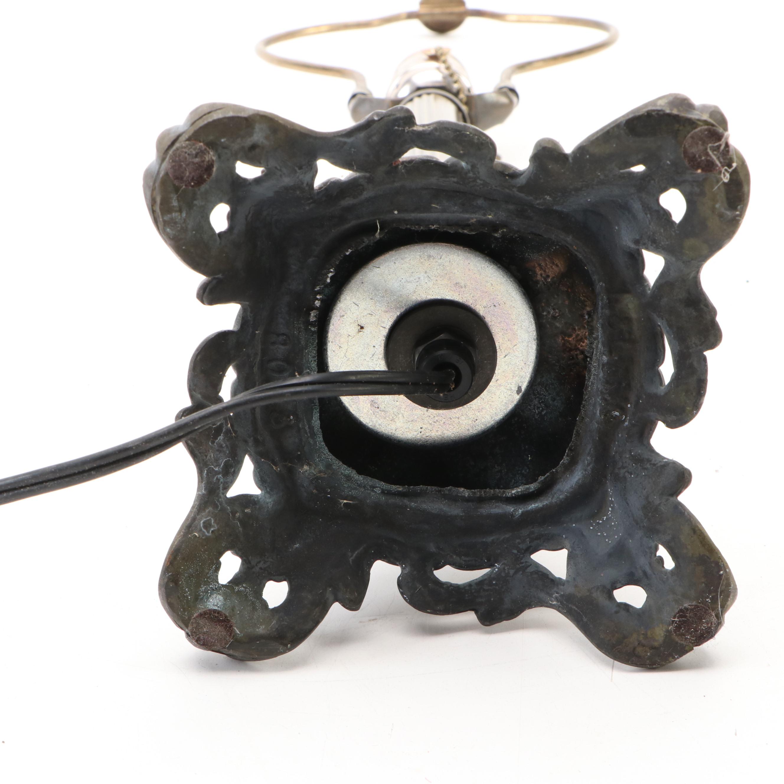 Bronze Finish Candlestick Lamps