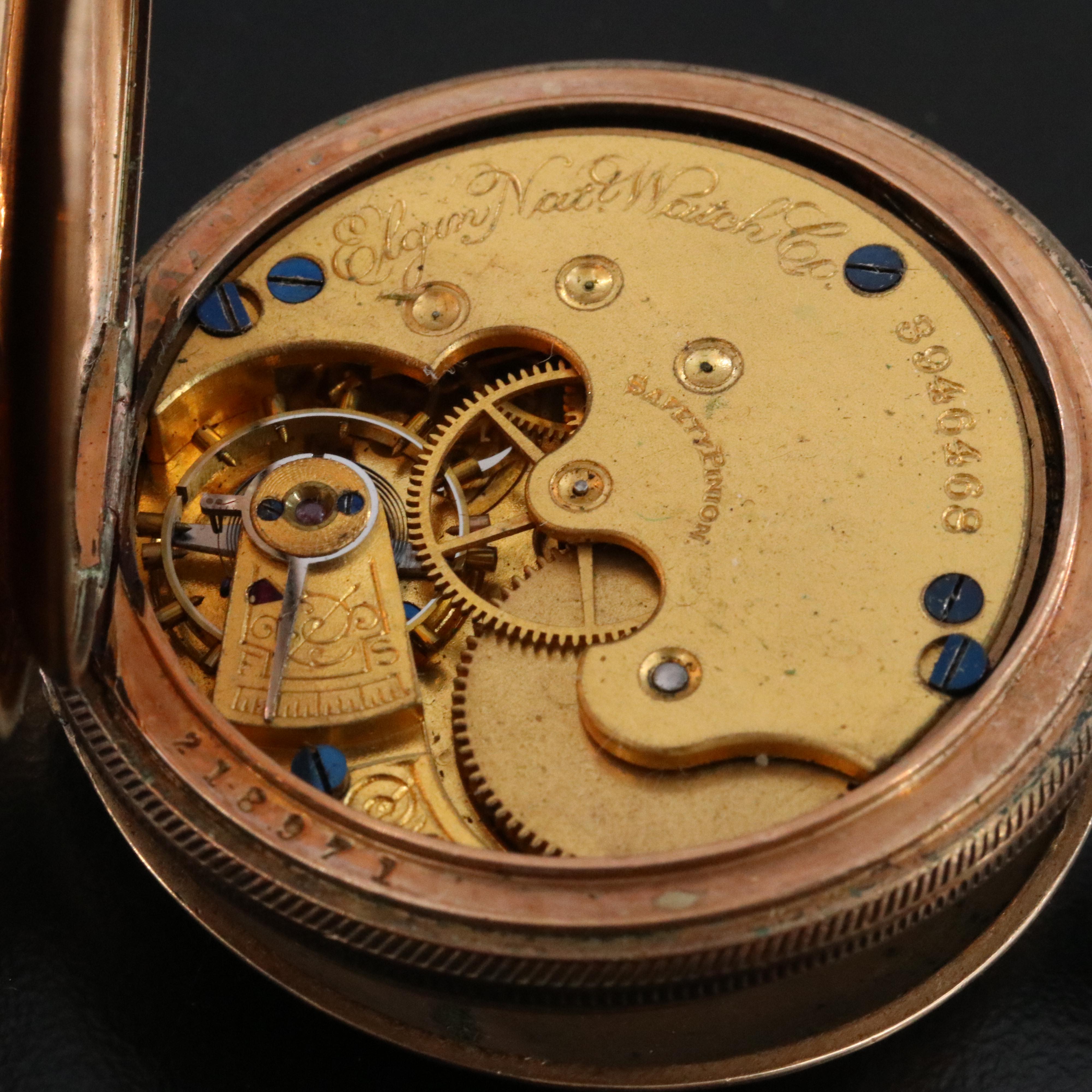 1890 Elgin Gold-Filled Pocket Watch