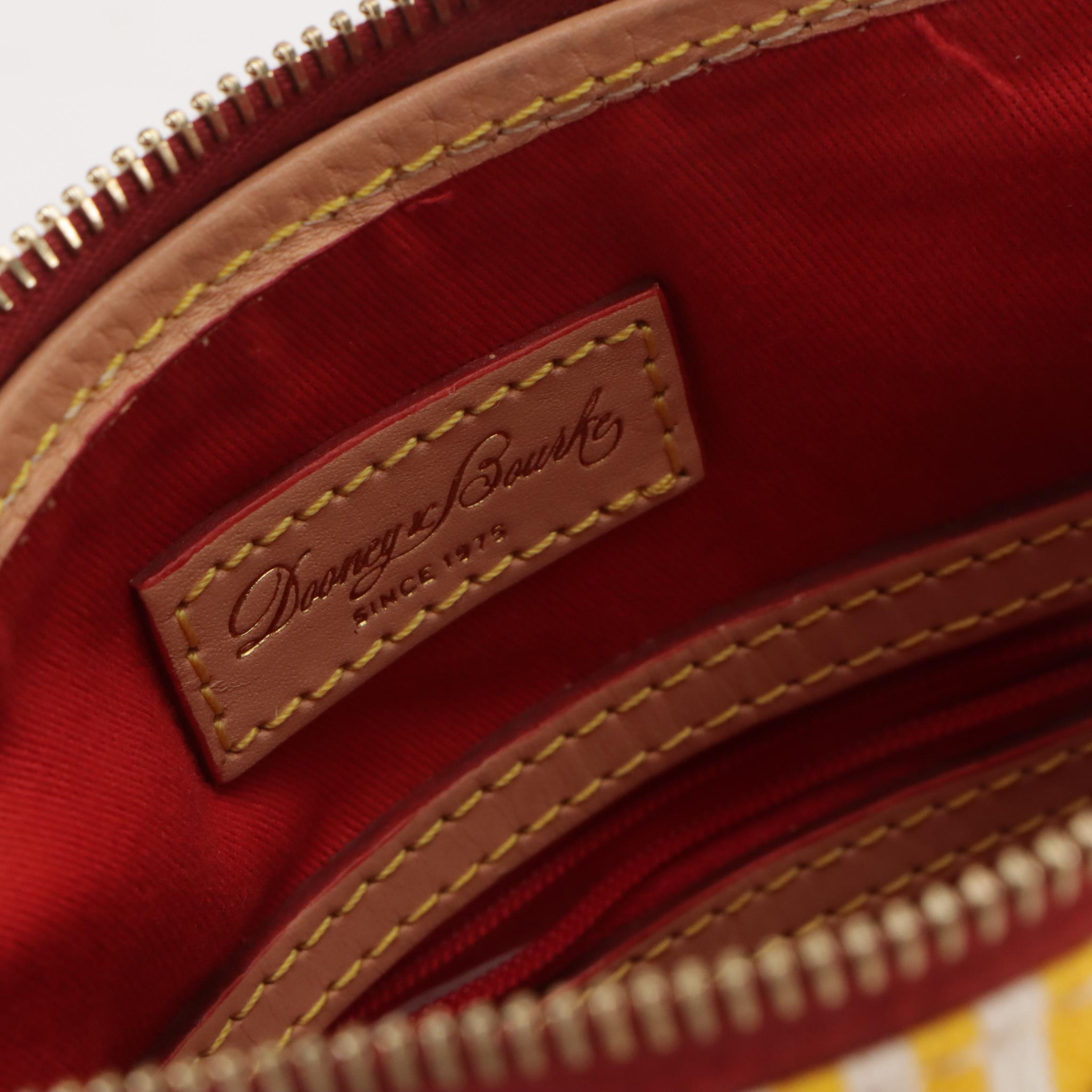 Dooney & Bourke Wristlet and Crossbody Bags in Logo/Striped Coated Canvas