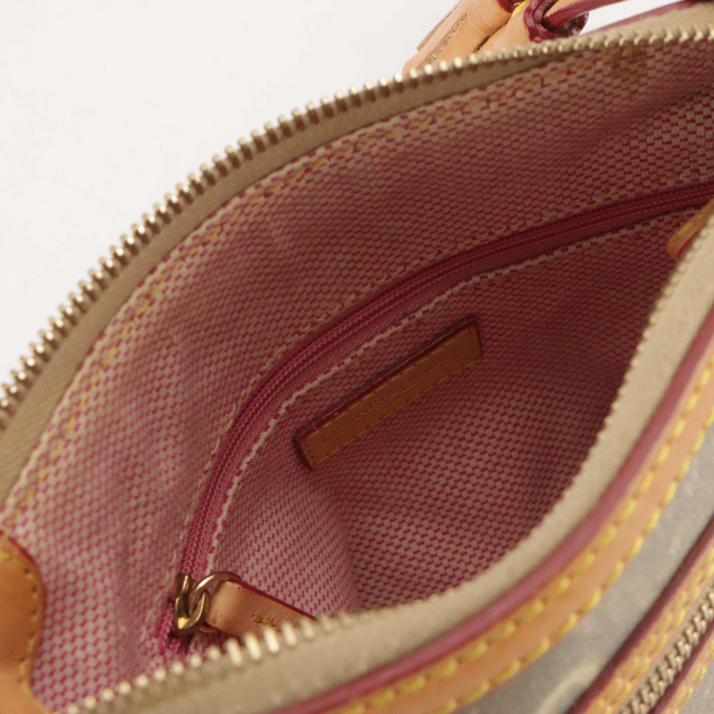 Dooney & Bourke Wristlet and Crossbody Bags in Logo/Striped Coated Canvas