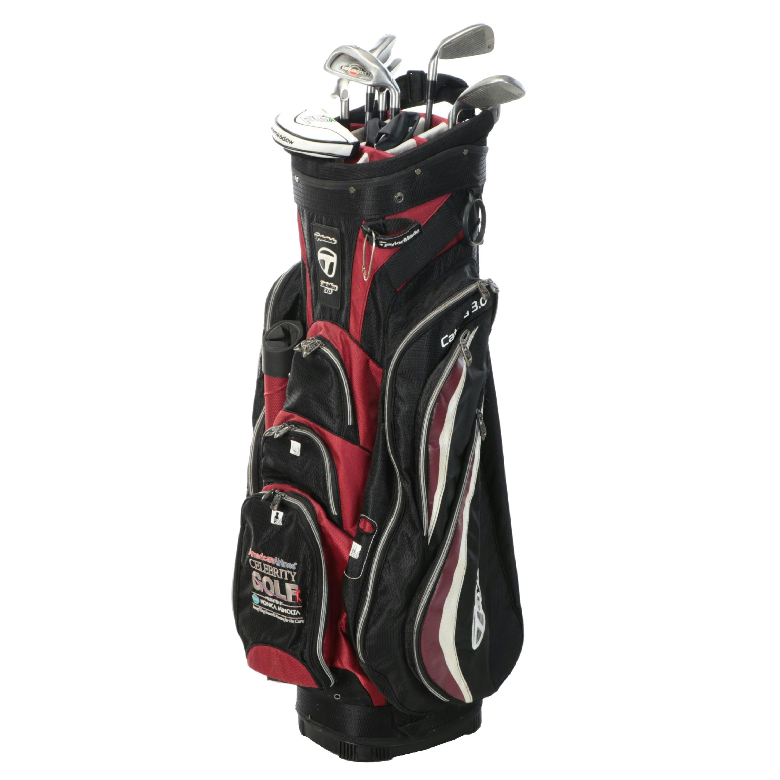 Canterbury "Big Bursar" Irons with Other Clubs and TaylorMade Bag