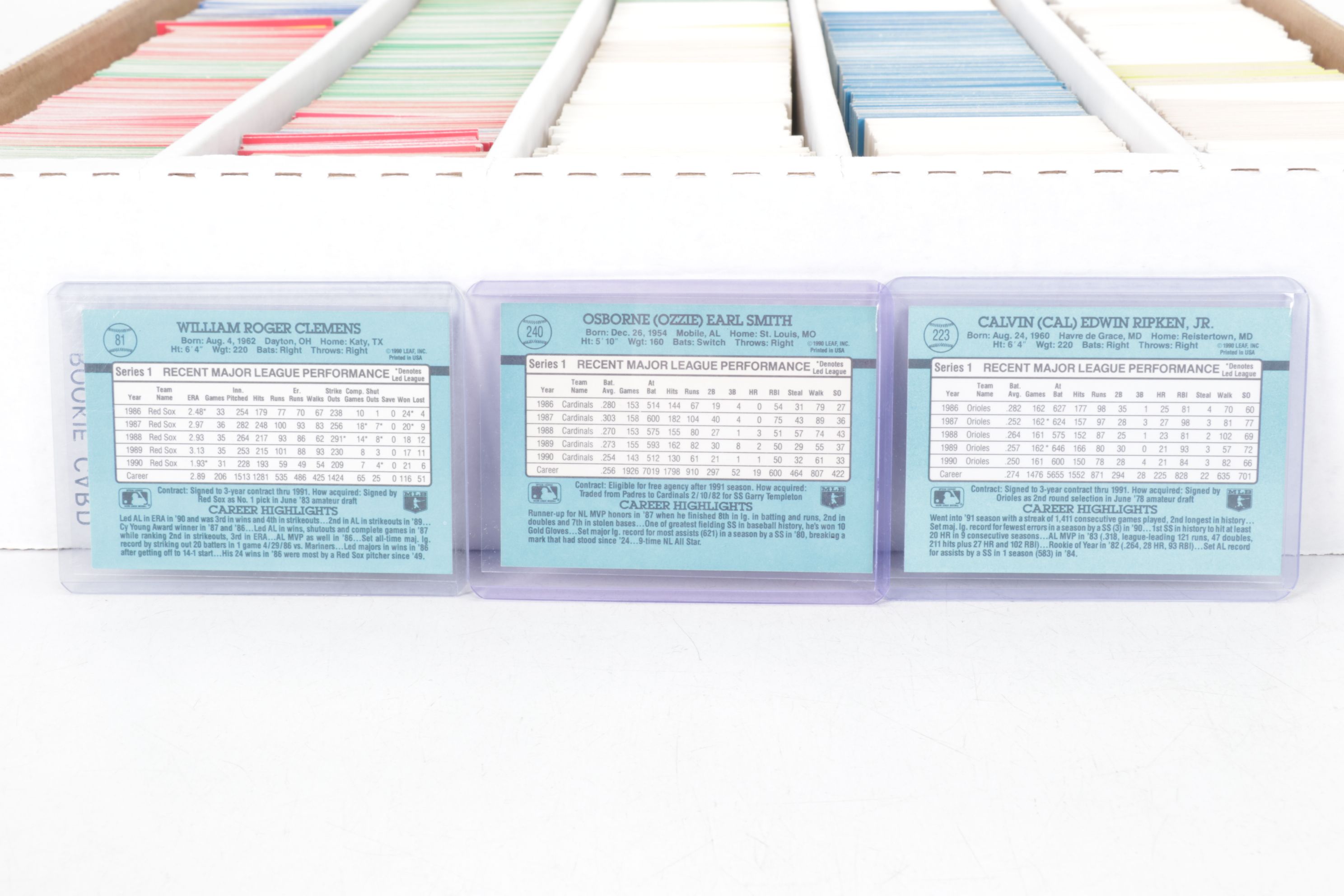 5,000 Mint Condition 1990-1992 Donruss, Score and Fleer Baseball Cards