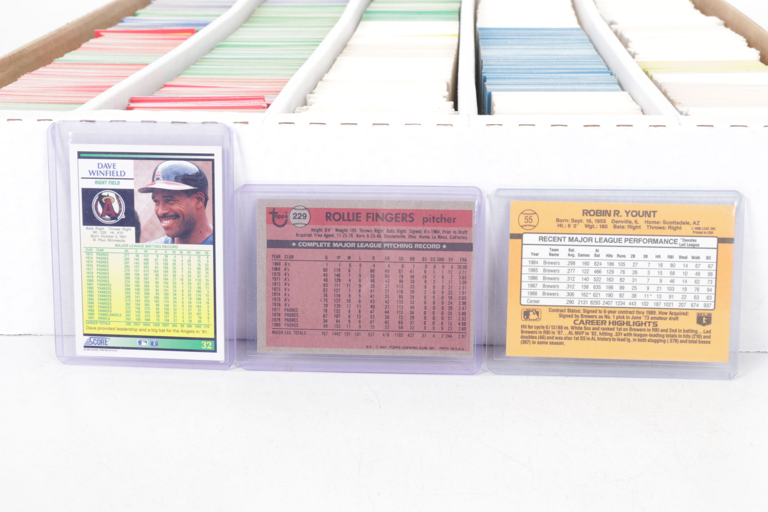 5,000 Mint Condition 1990-1992 Donruss, Score and Fleer Baseball Cards
