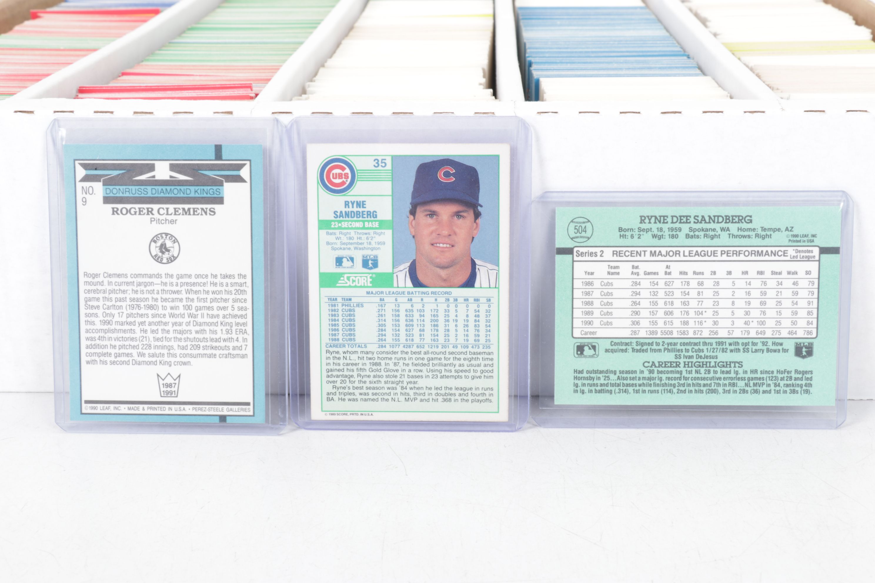 5,000 Mint Condition 1990-1992 Donruss, Score and Fleer Baseball Cards