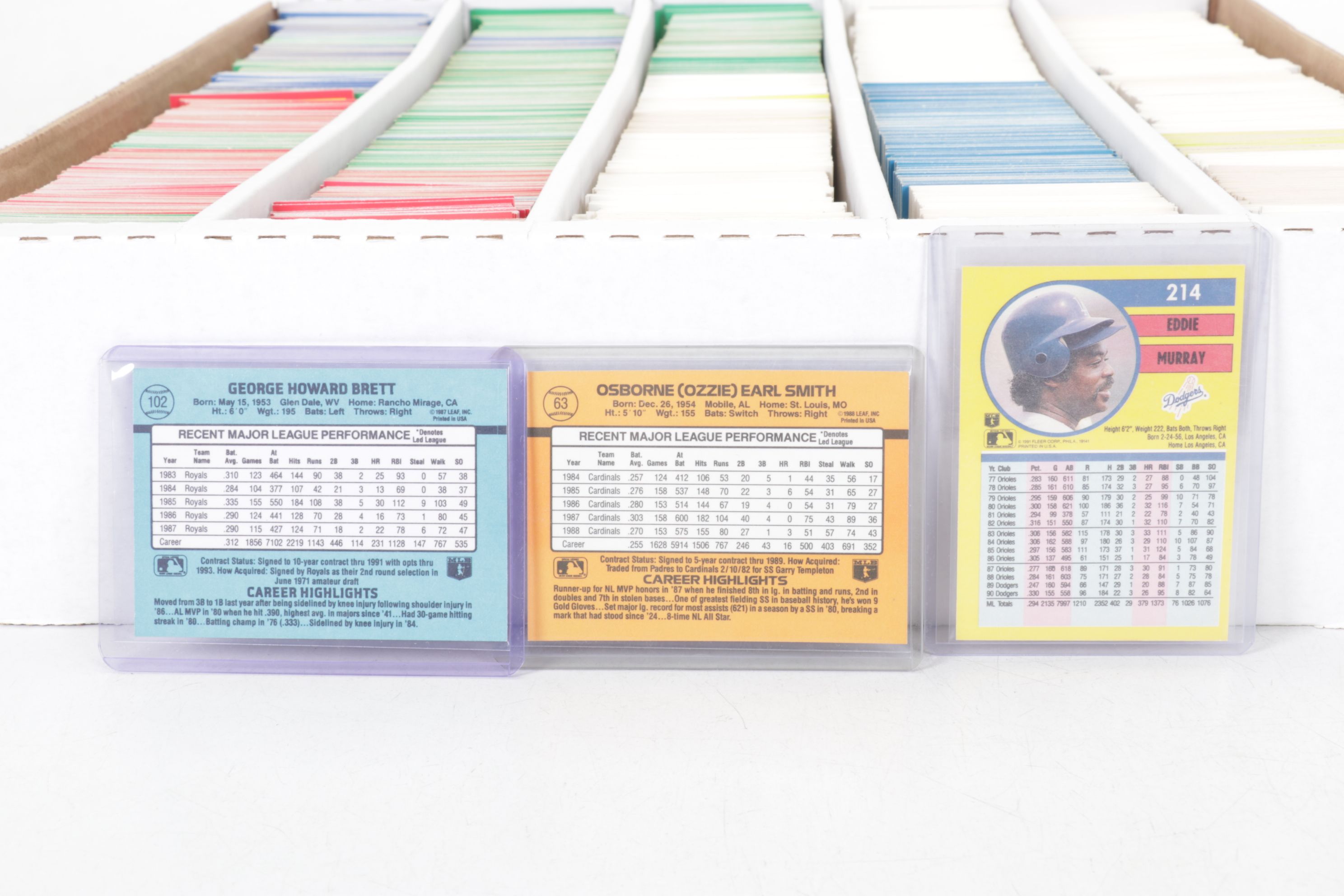 5,000 Mint Condition 1990-1992 Donruss, Score and Fleer Baseball Cards