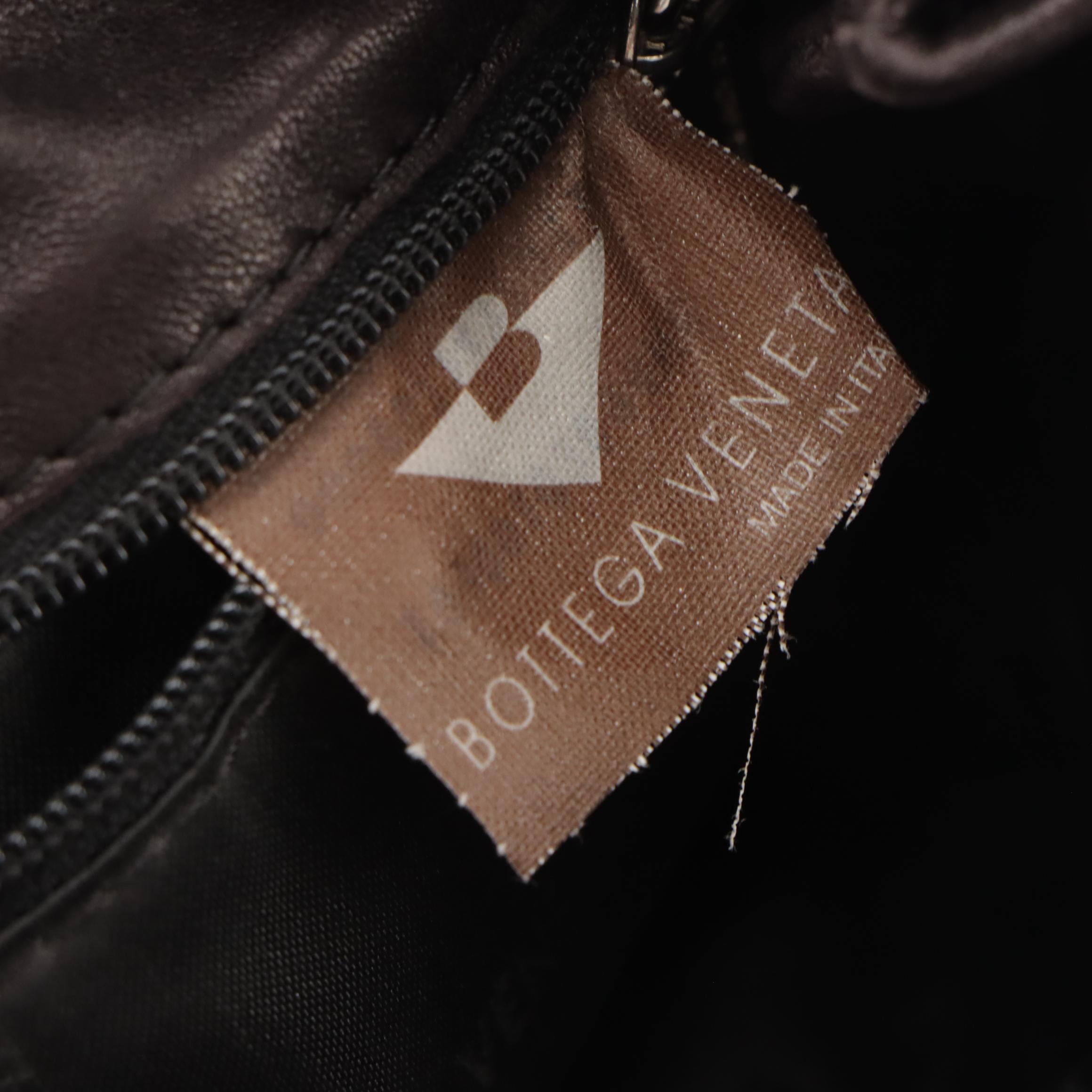 Bottega Veneta Vintage Hook-Front Messenger Bag in Intrecciato Leather