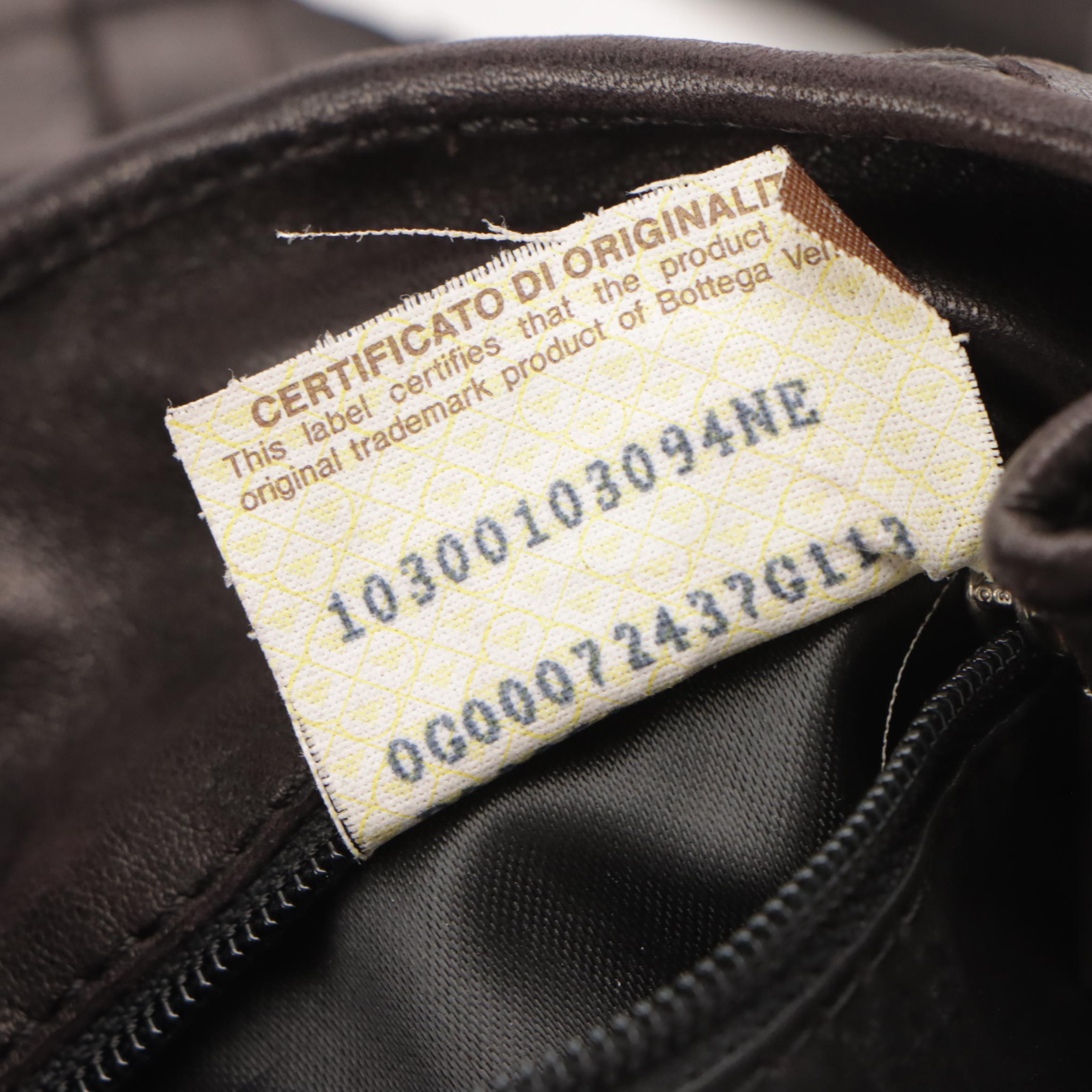 Bottega Veneta Vintage Hook-Front Messenger Bag in Intrecciato Leather