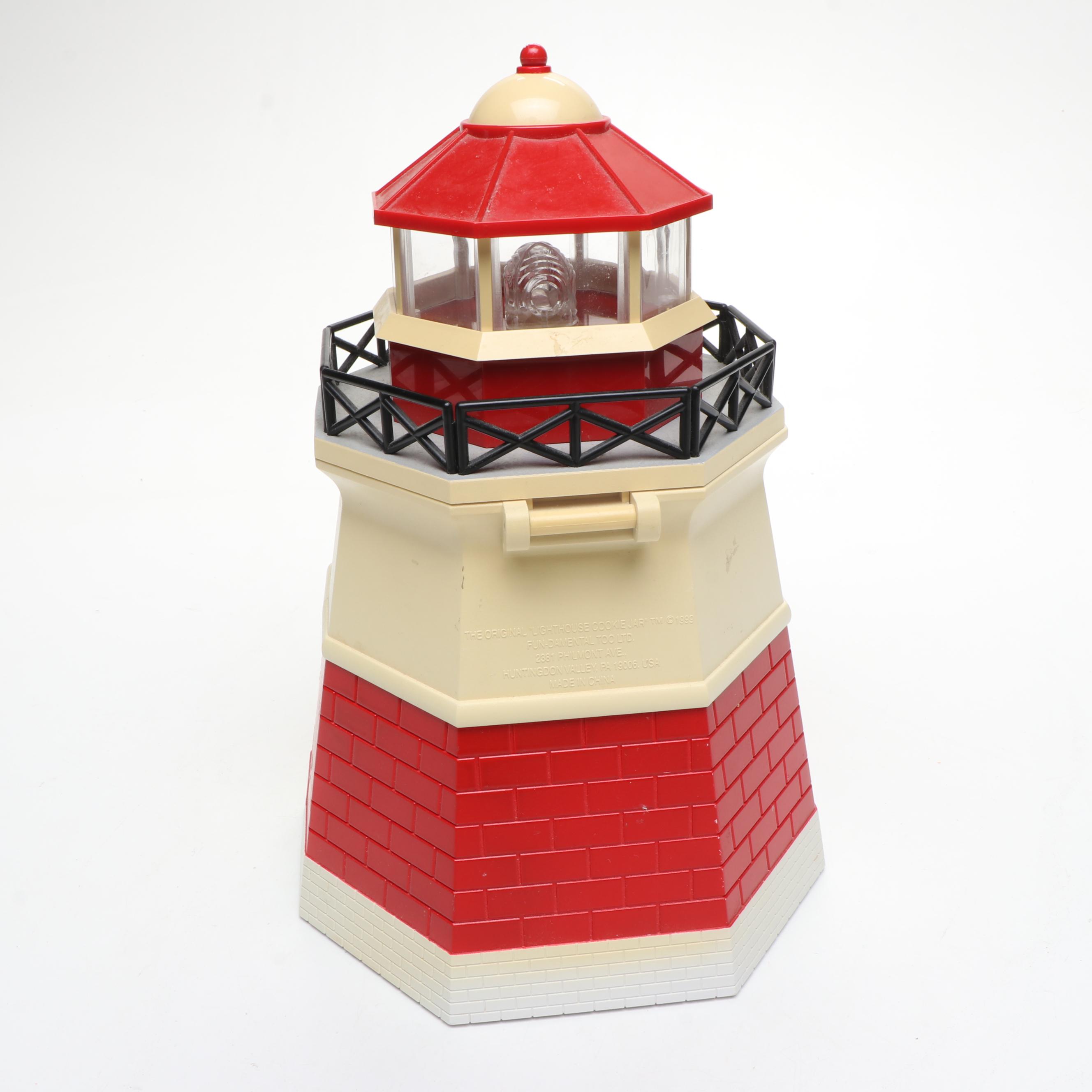Original Lighthouse Cookie Jar with Foghorn Alarm