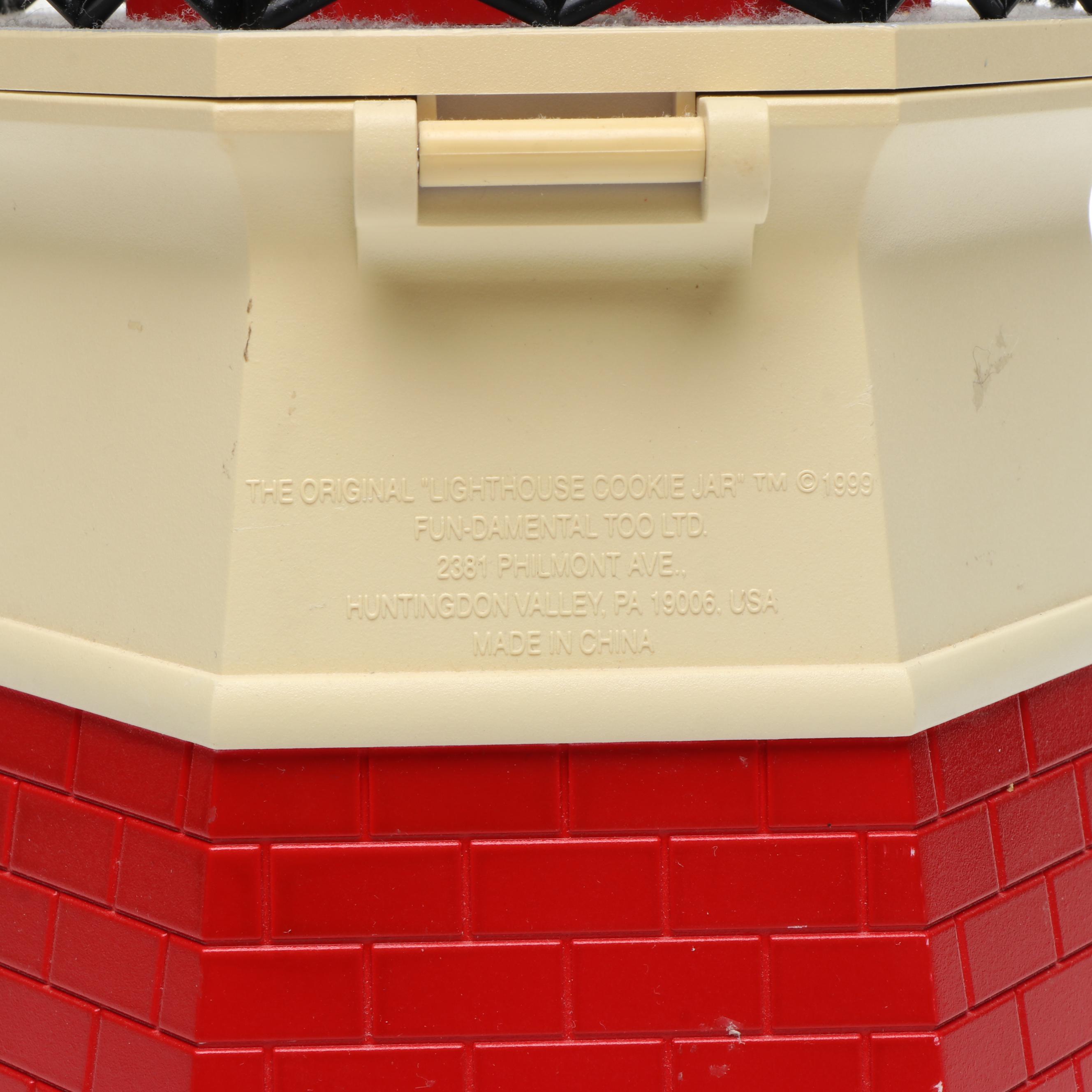 Original Lighthouse Cookie Jar with Foghorn Alarm