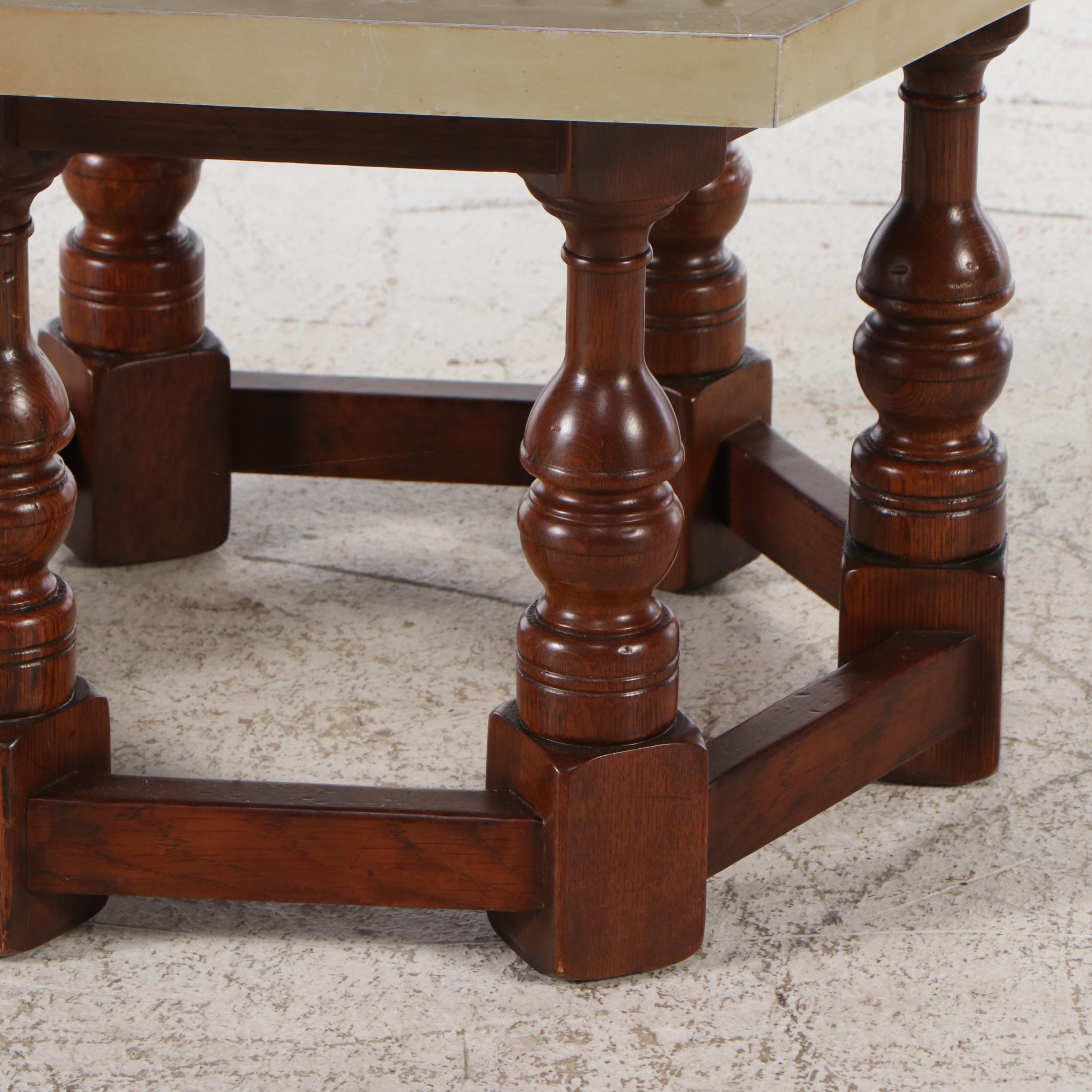 Wooden Hexagonal Coffee Table