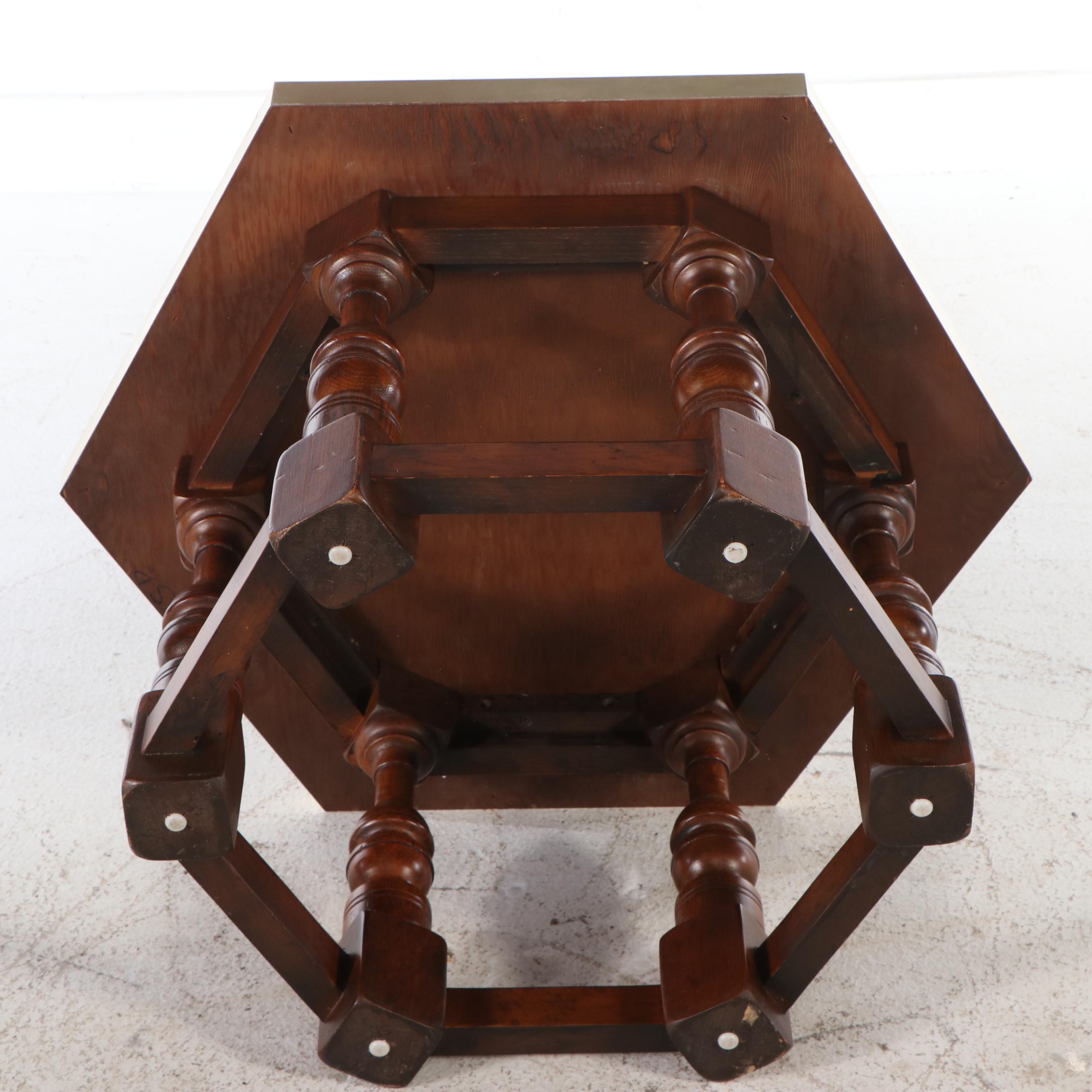 Wooden Hexagonal Coffee Table
