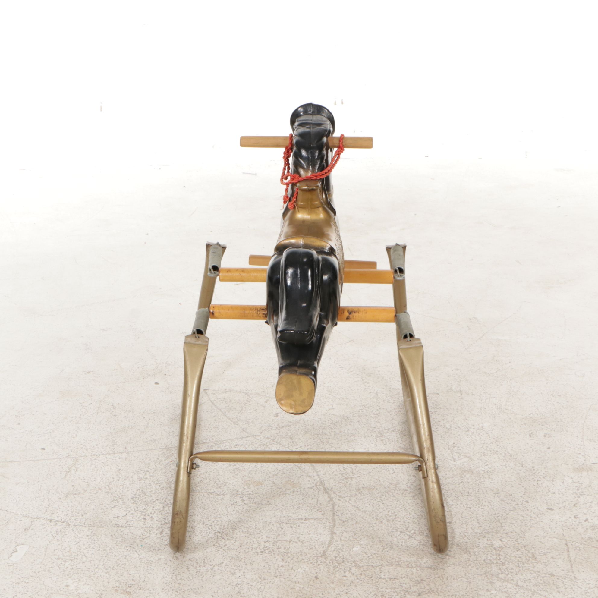 Knickerbocker "Ride On" Plush Horse and Plastic Hobby Horse