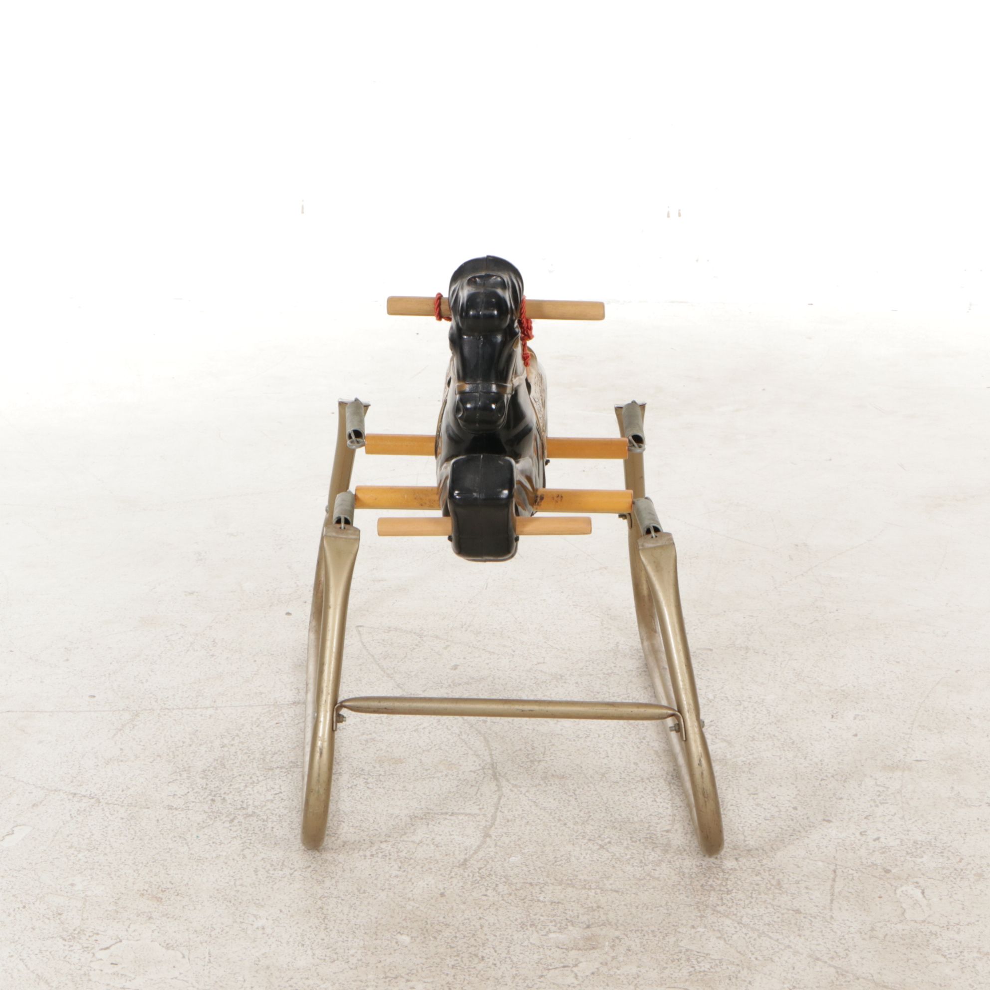 Knickerbocker "Ride On" Plush Horse and Plastic Hobby Horse