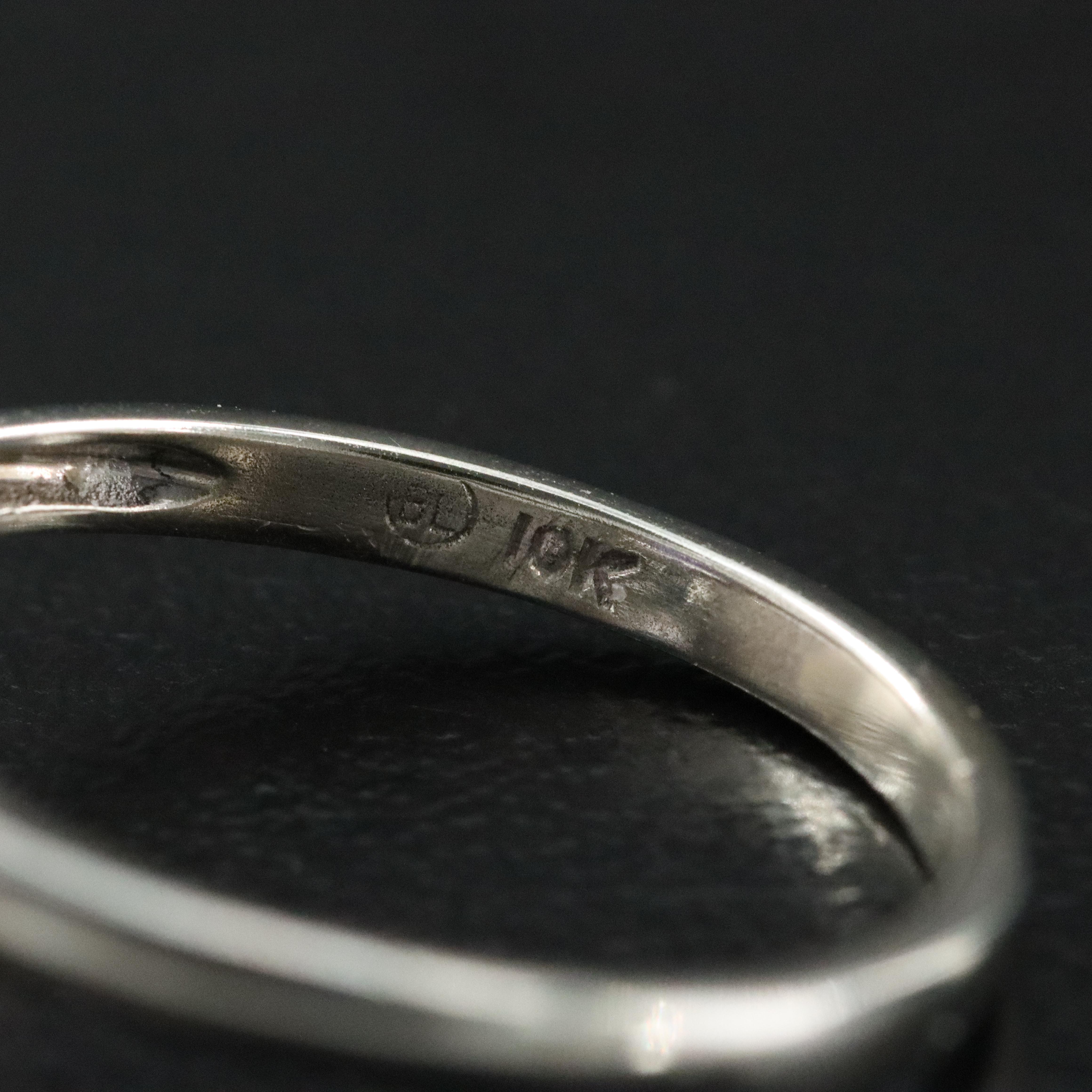 10K Sapphire and Diamond Ring