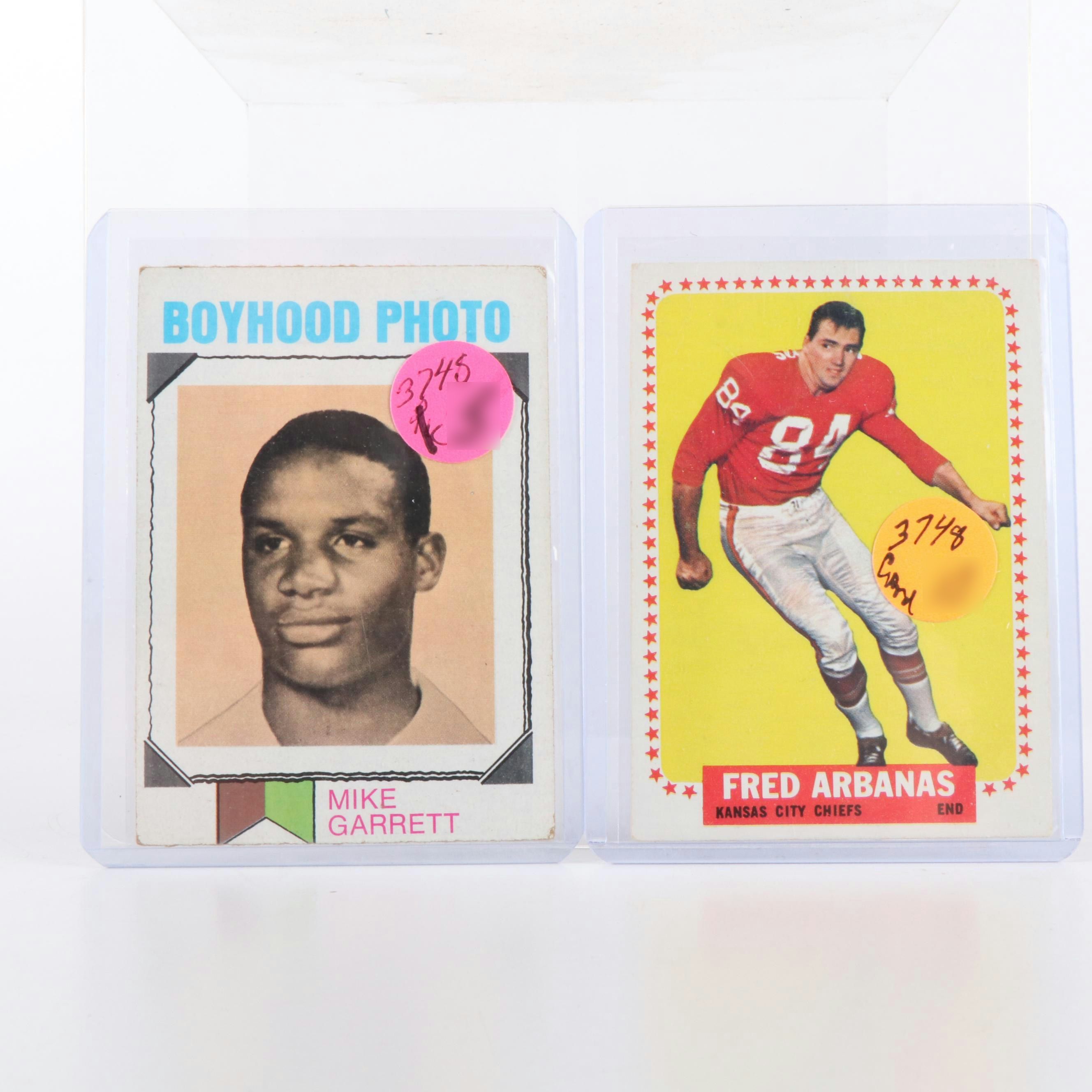 Topps and Philadelphia Football Cards Featuring Bart Starr, Len Dawson, and More