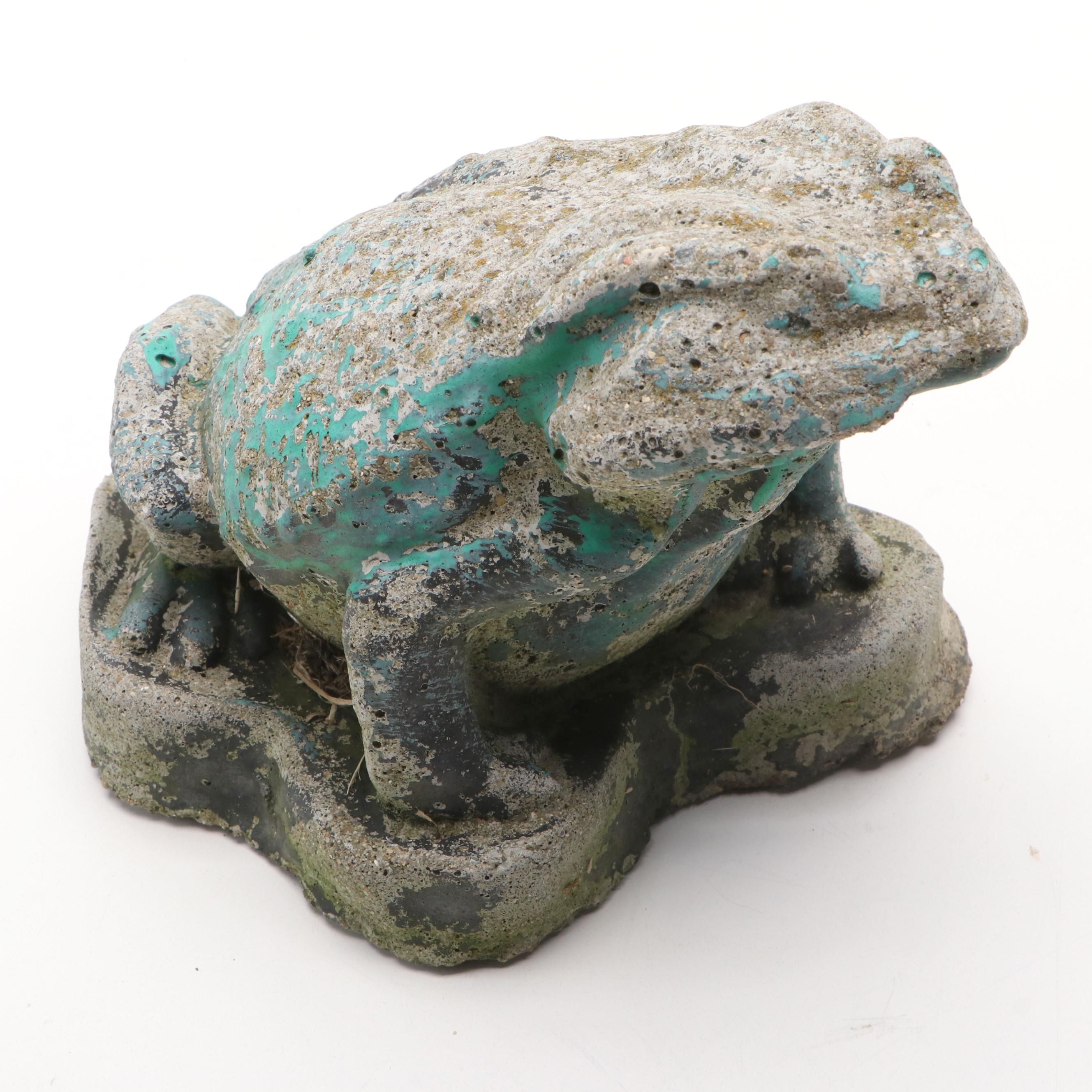 Cast Concrete Toad Garden Statue