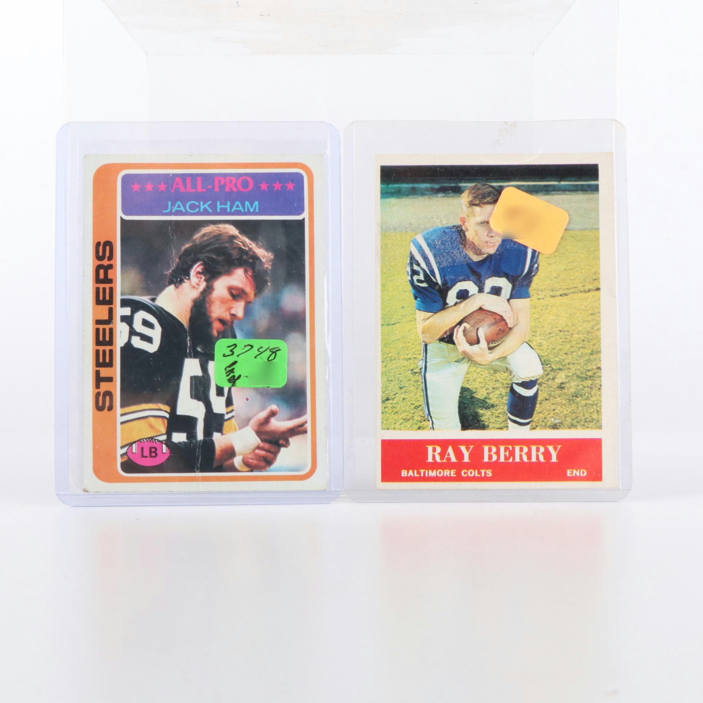 Topps and Philadelphia Football Cards Featuring Bart Starr, Len Dawson, and More
