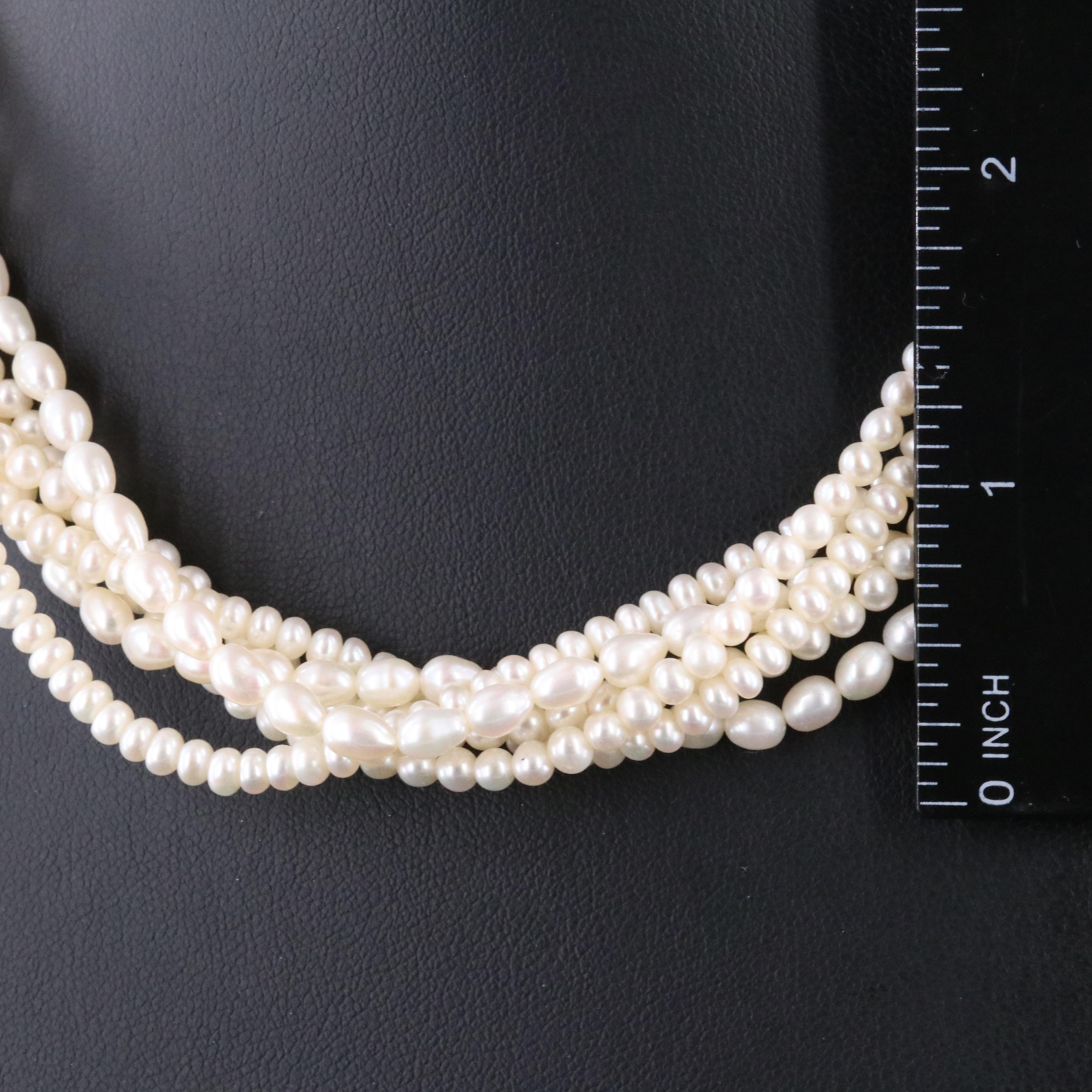 Cultured Pearl Torsade with 14K Toggle Clasp