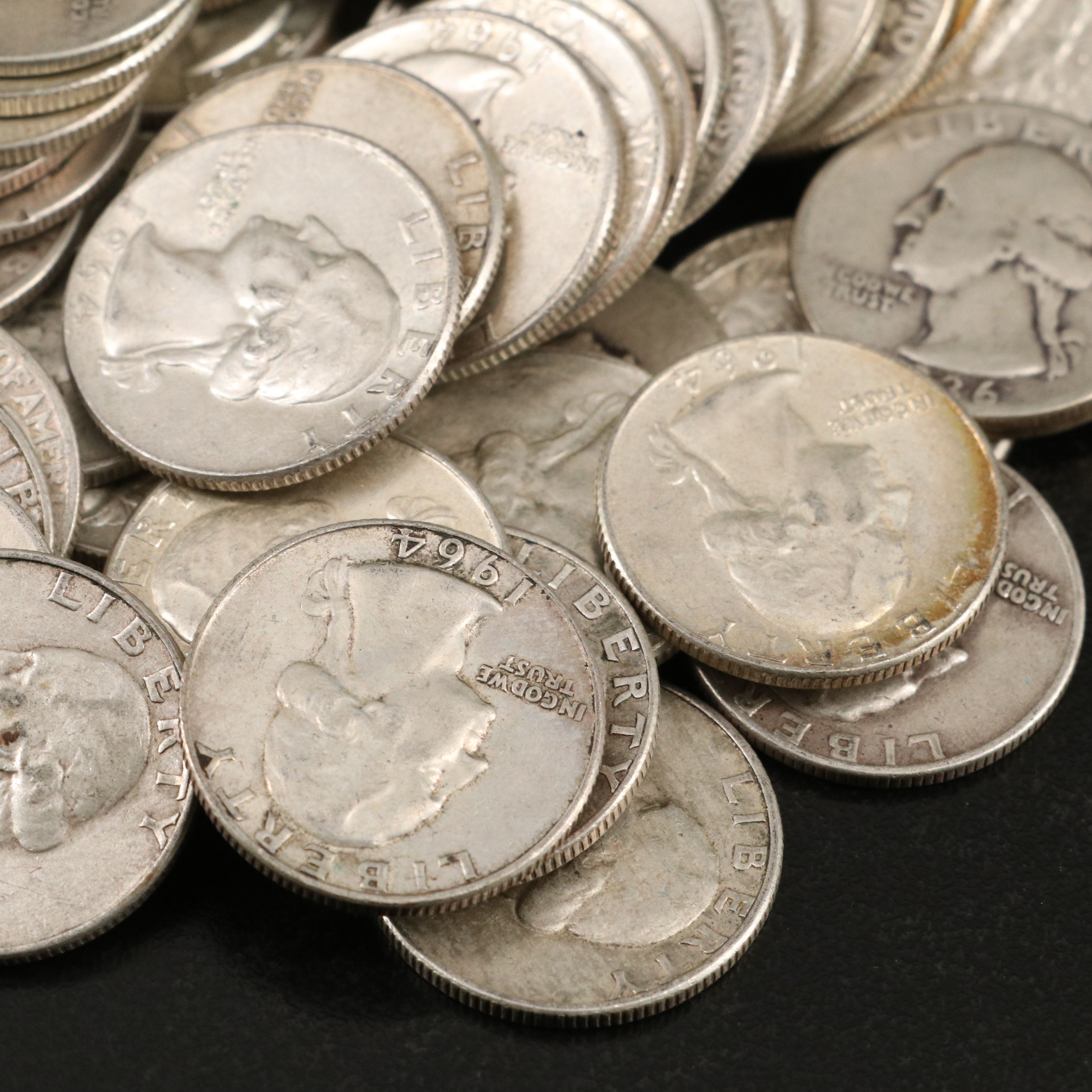 121 Washington Silver Quarters