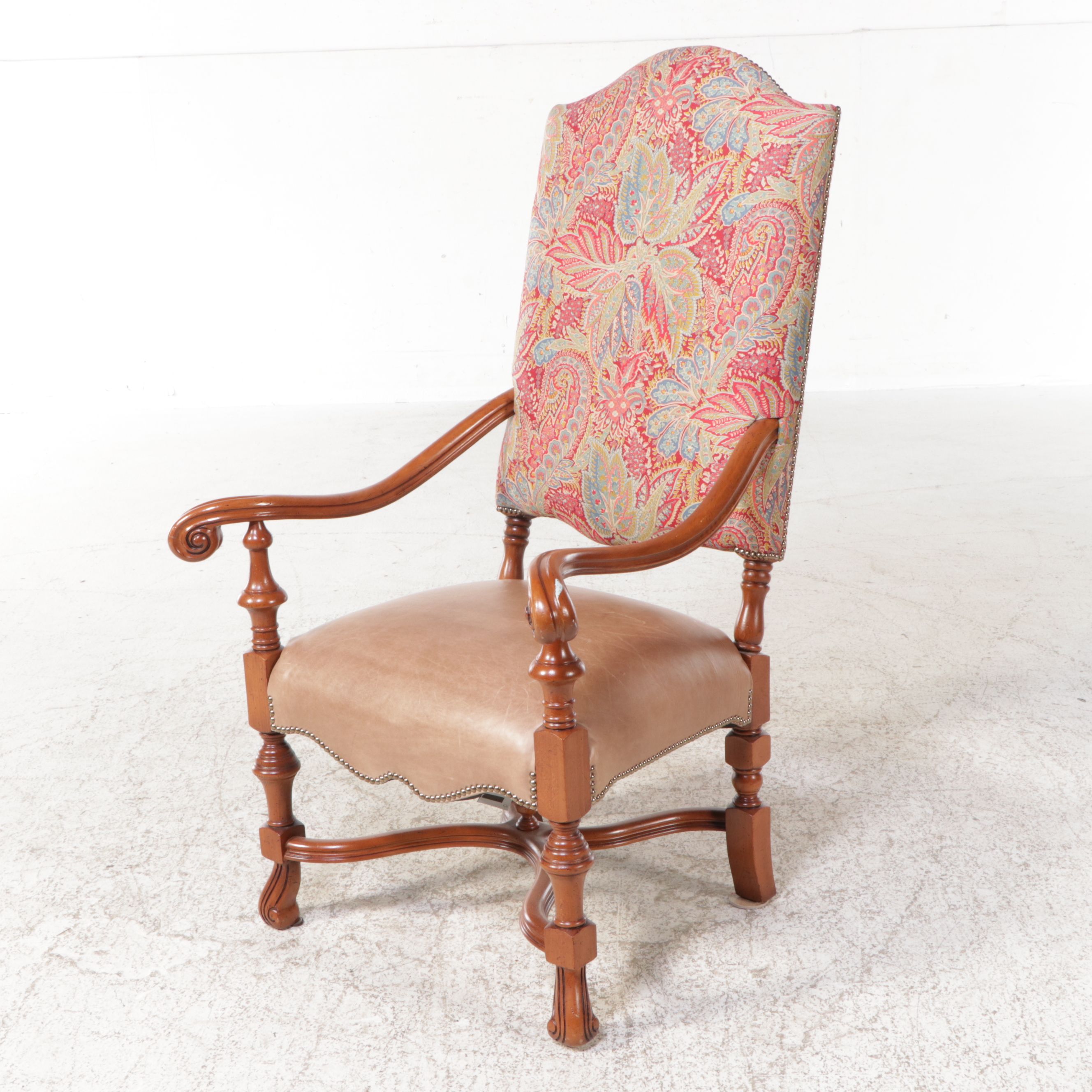 Pair of ME Designs Louis XIII Armchairs