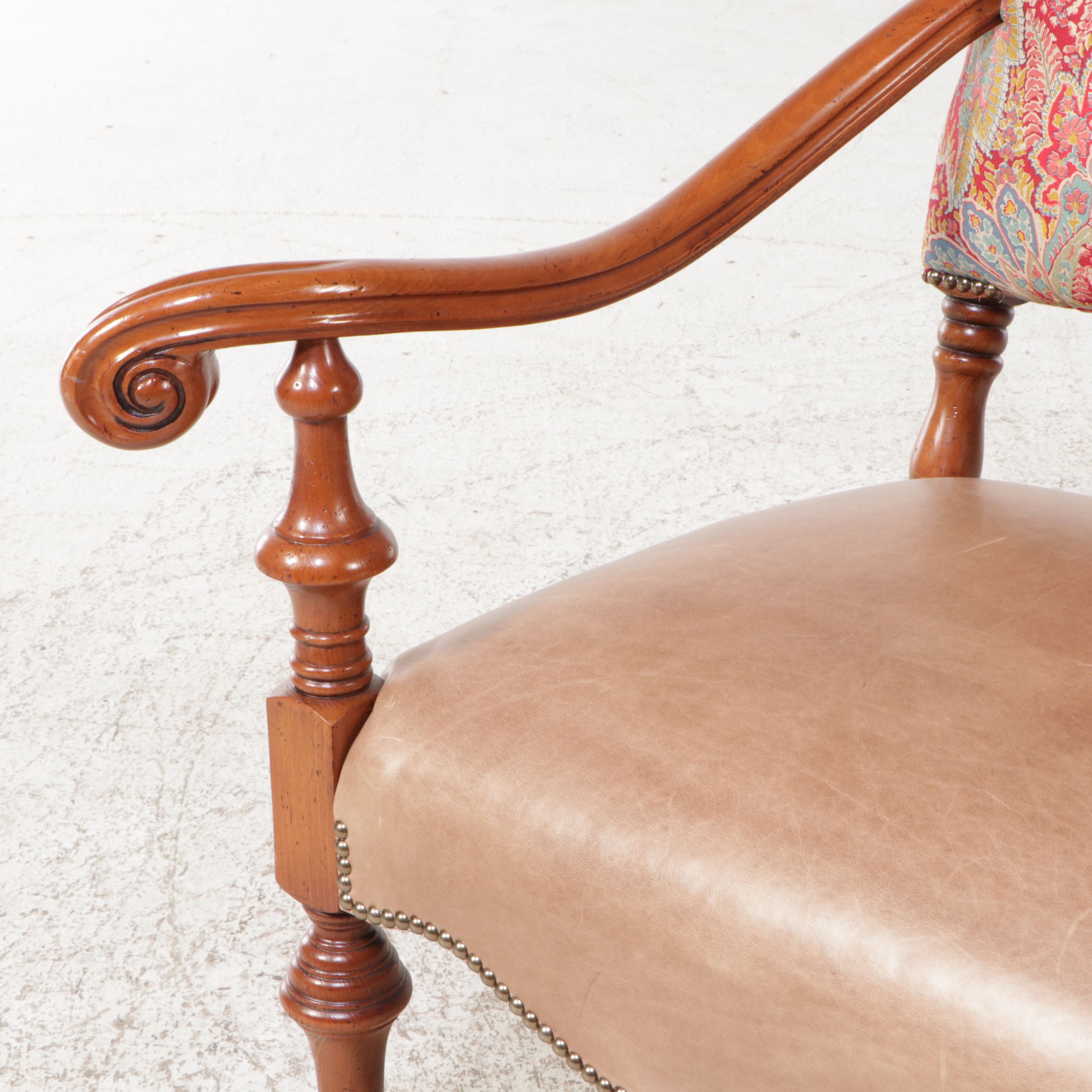 Pair of ME Designs Louis XIII Armchairs