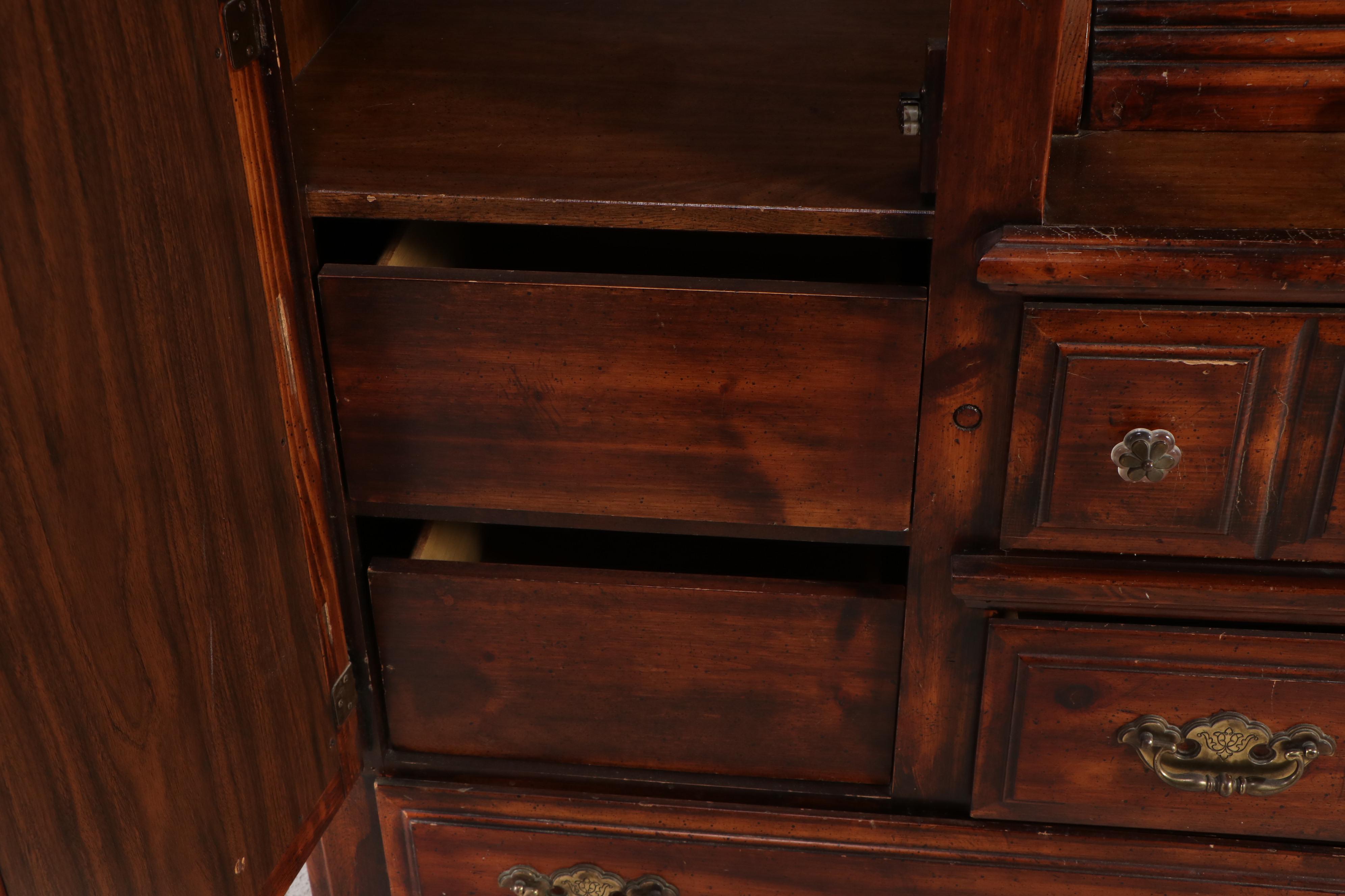 Vintage Chifferobe with Floral Decals