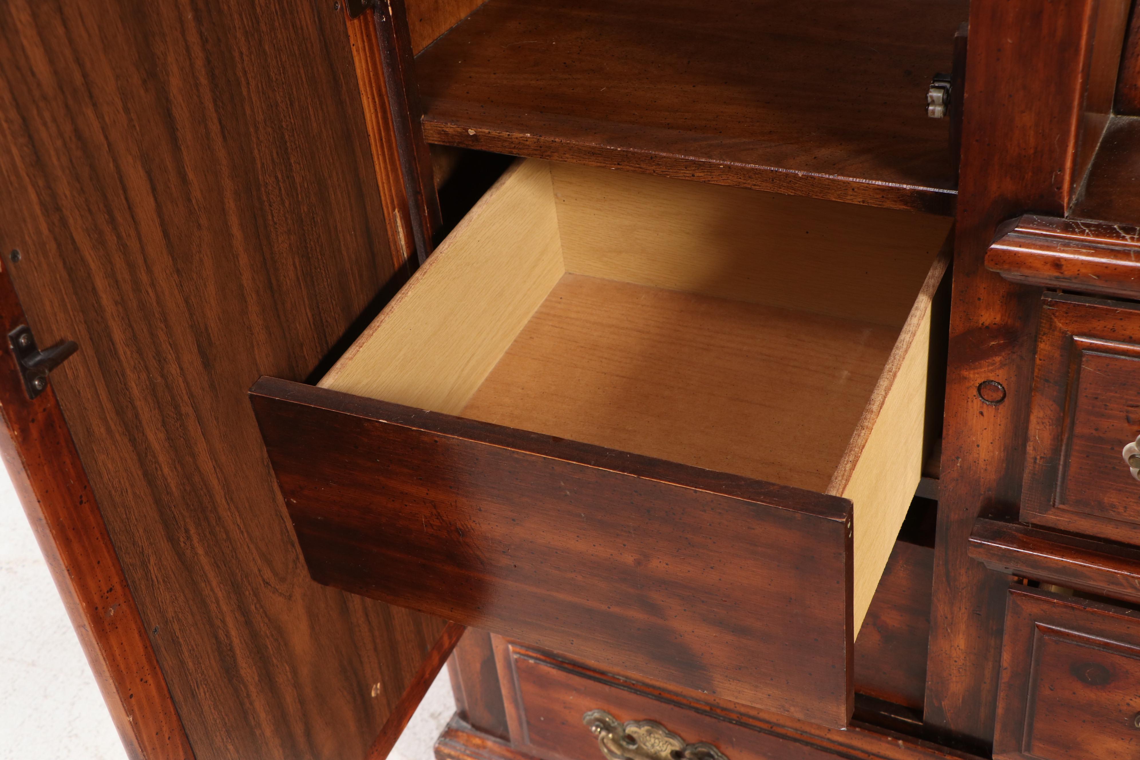 Vintage Chifferobe with Floral Decals