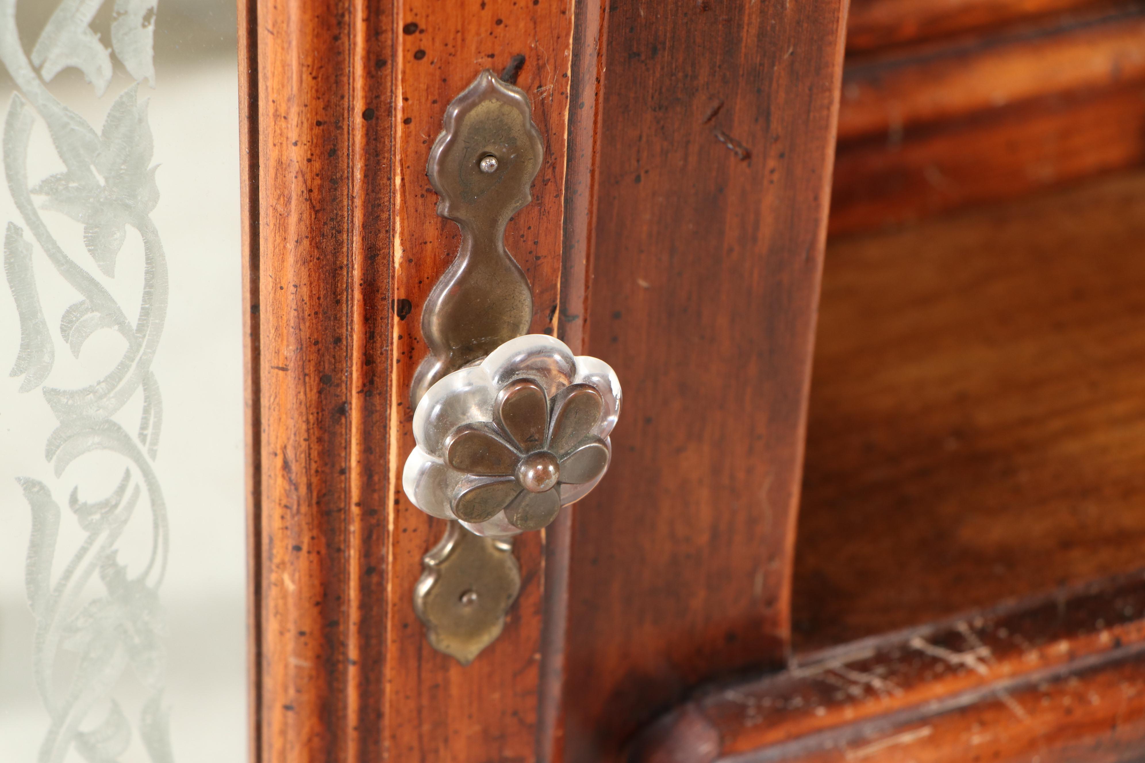 Vintage Chifferobe with Floral Decals