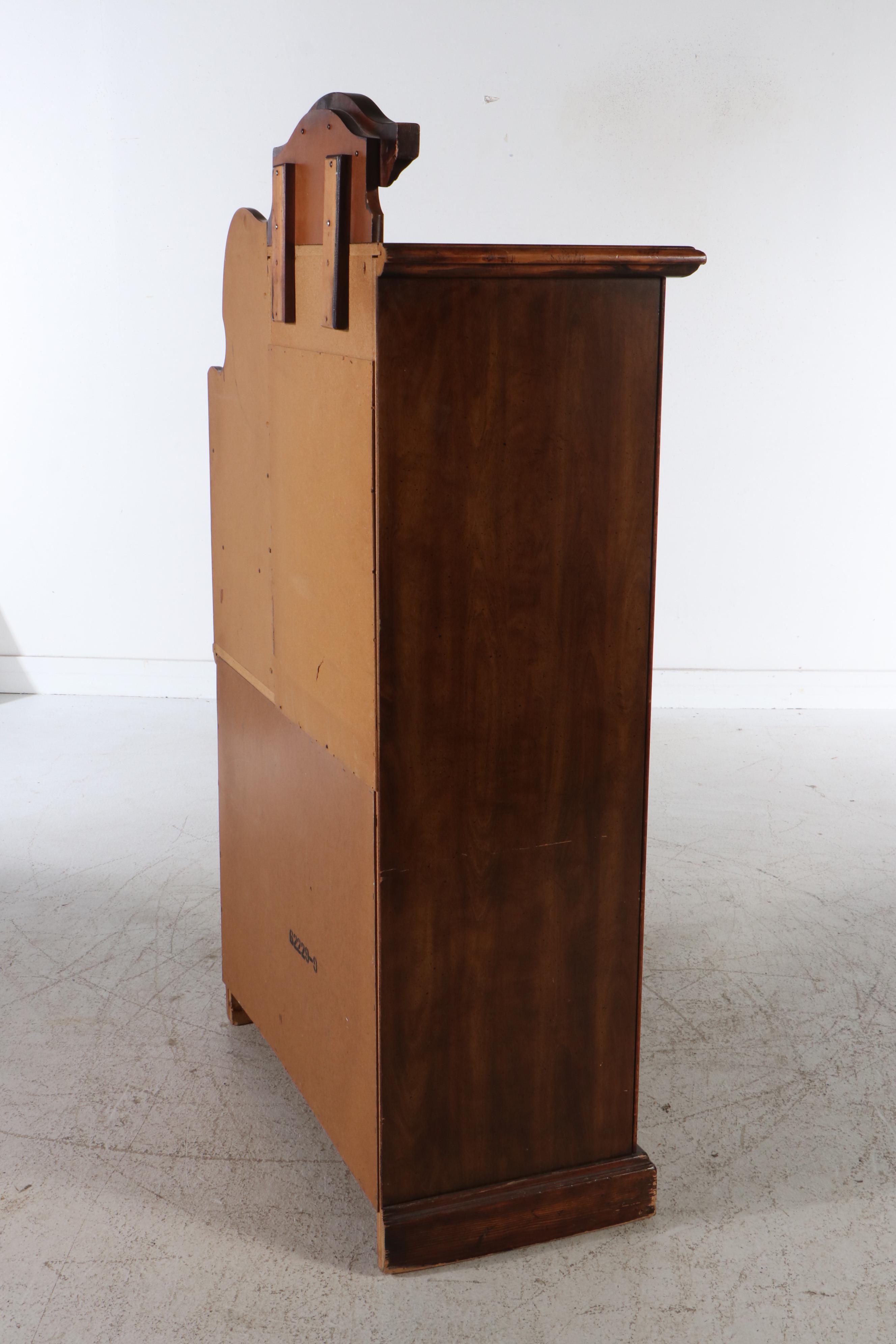 Vintage Chifferobe with Floral Decals