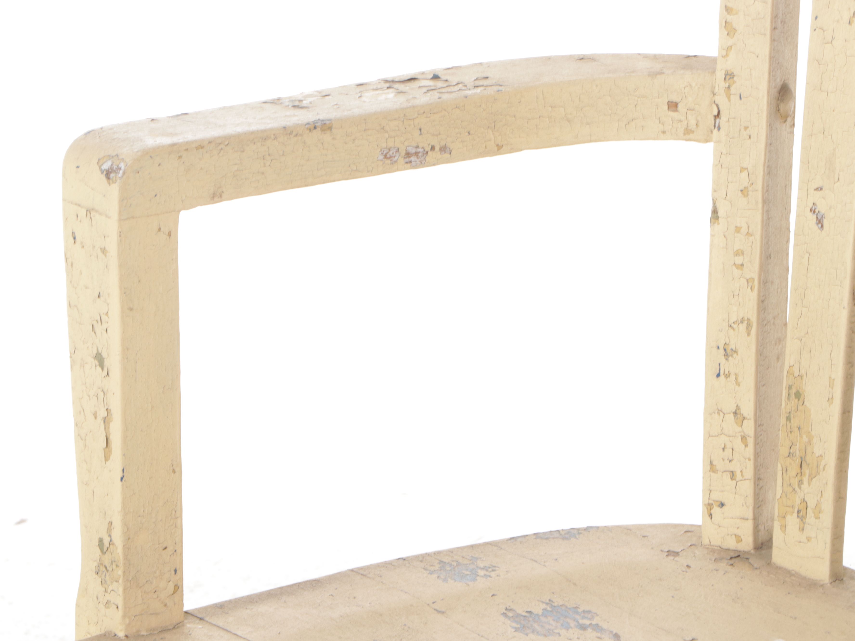 Art Deco Style Painted Wooden Bench, Early 20th Century