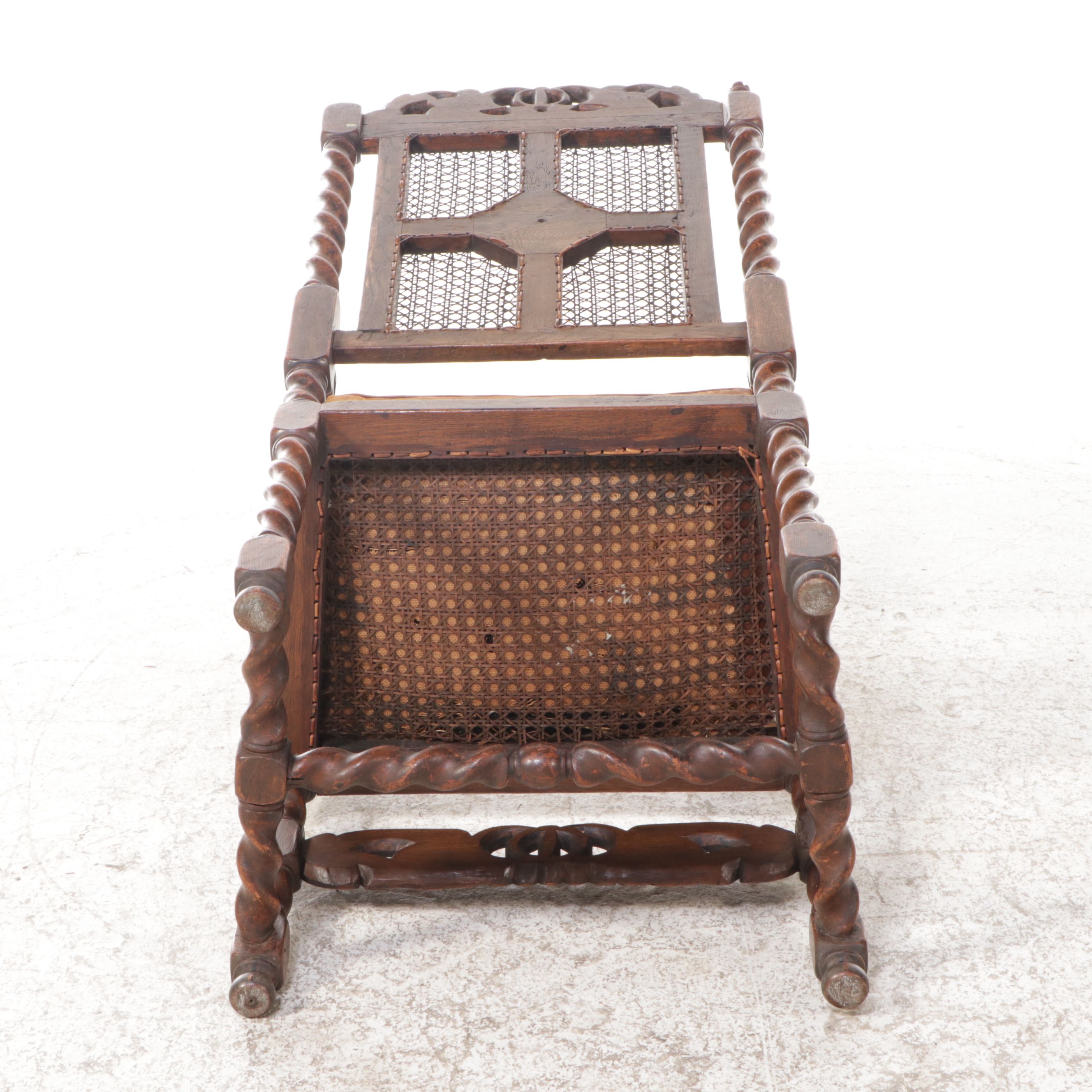 Jacobean Style Carved Oak Armchair