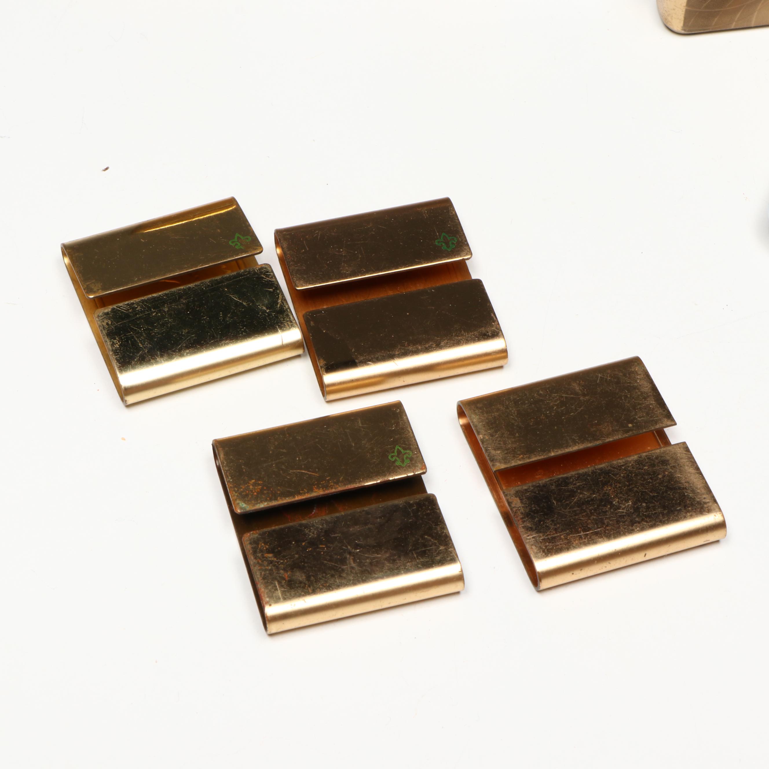 Vintage Lighters and Pipes with Boy Scouts Metal Belt Loops