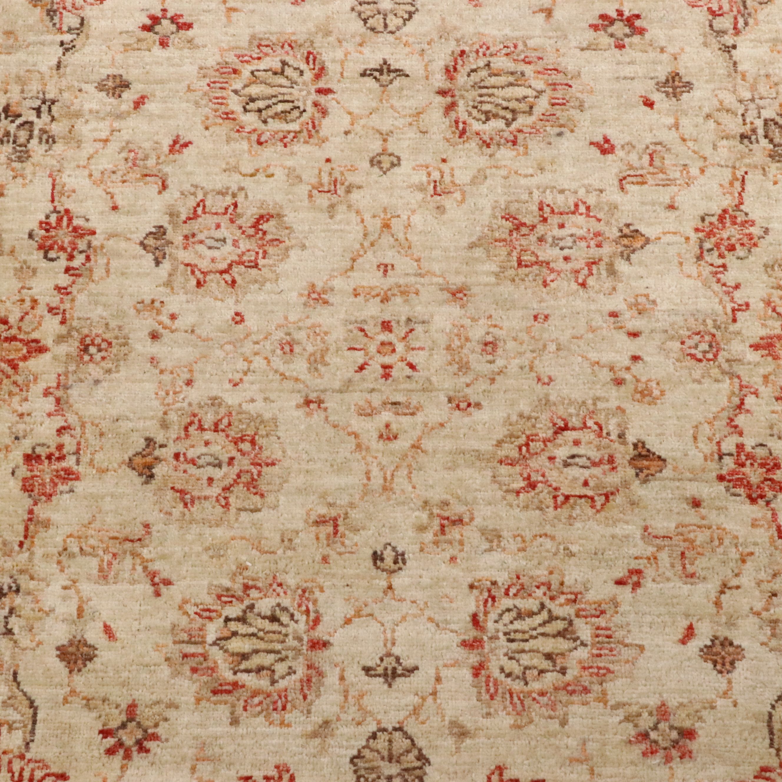 2'9 x 4'1 Hand-Knotted Indian Agra Accent Rug