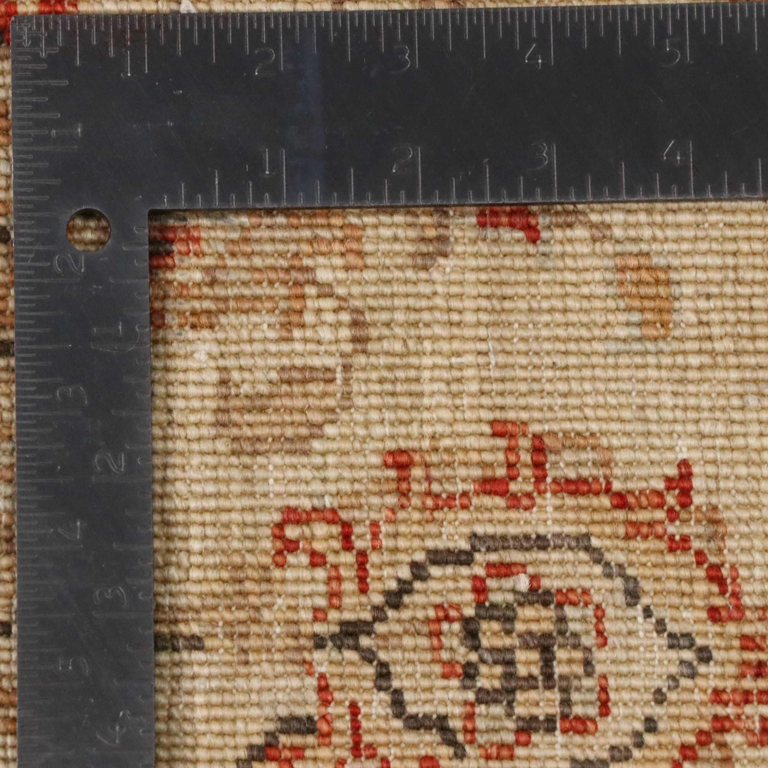 2'9 x 4'1 Hand-Knotted Indian Agra Accent Rug