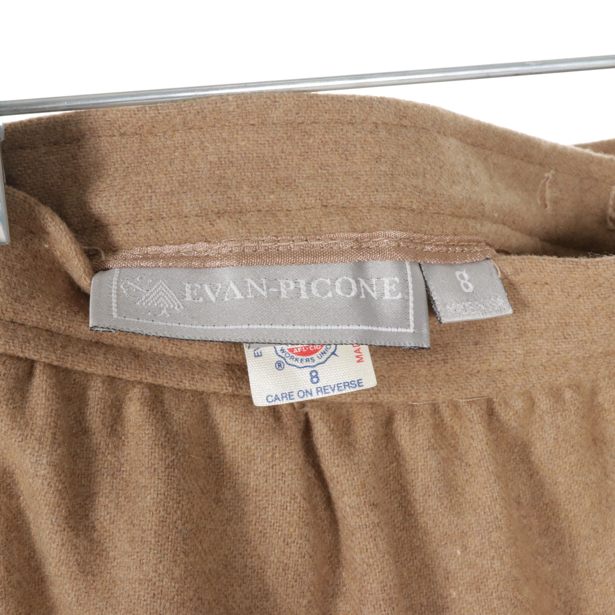 Persian Curly Lamb Trimmed Wool Skirt Suit with Plaid Wool Skirt and More