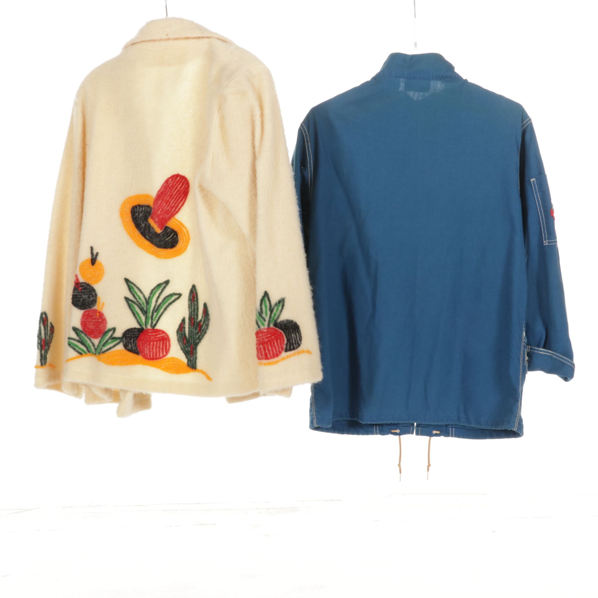 1960s White Stag Nautical Canvas Jacket with Embroidered Souvenir Jacket & More