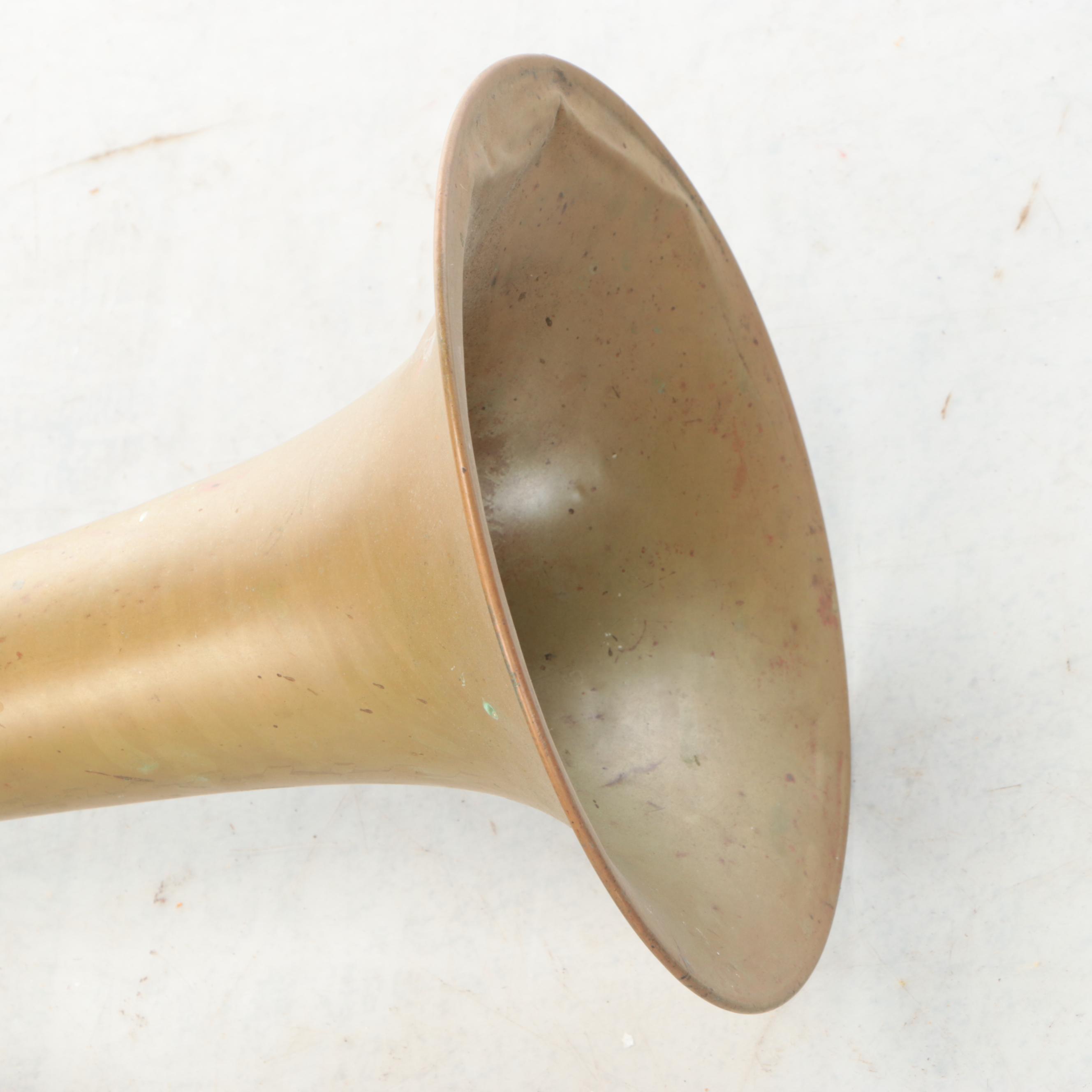 Hall & Quinby Brass Finish French Horn, Late 19th Century