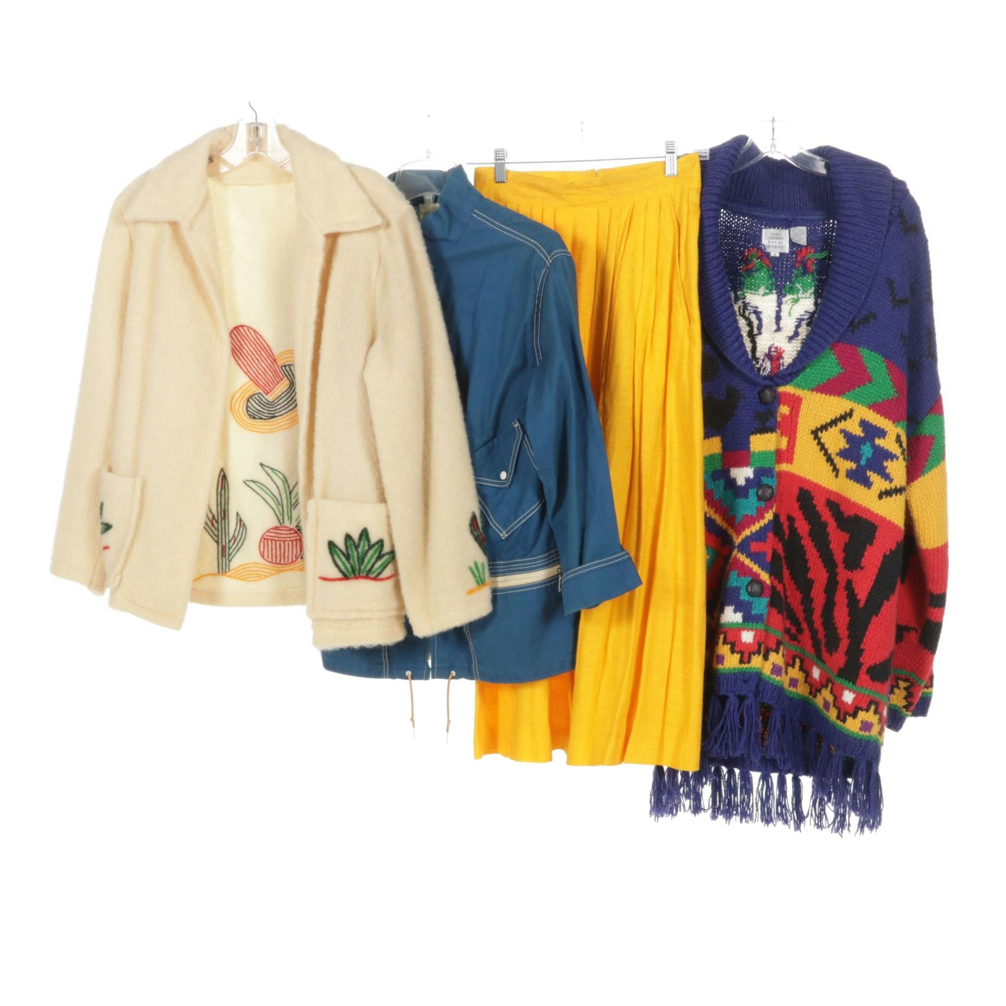 1960s White Stag Nautical Canvas Jacket with Embroidered Souvenir Jacket & More