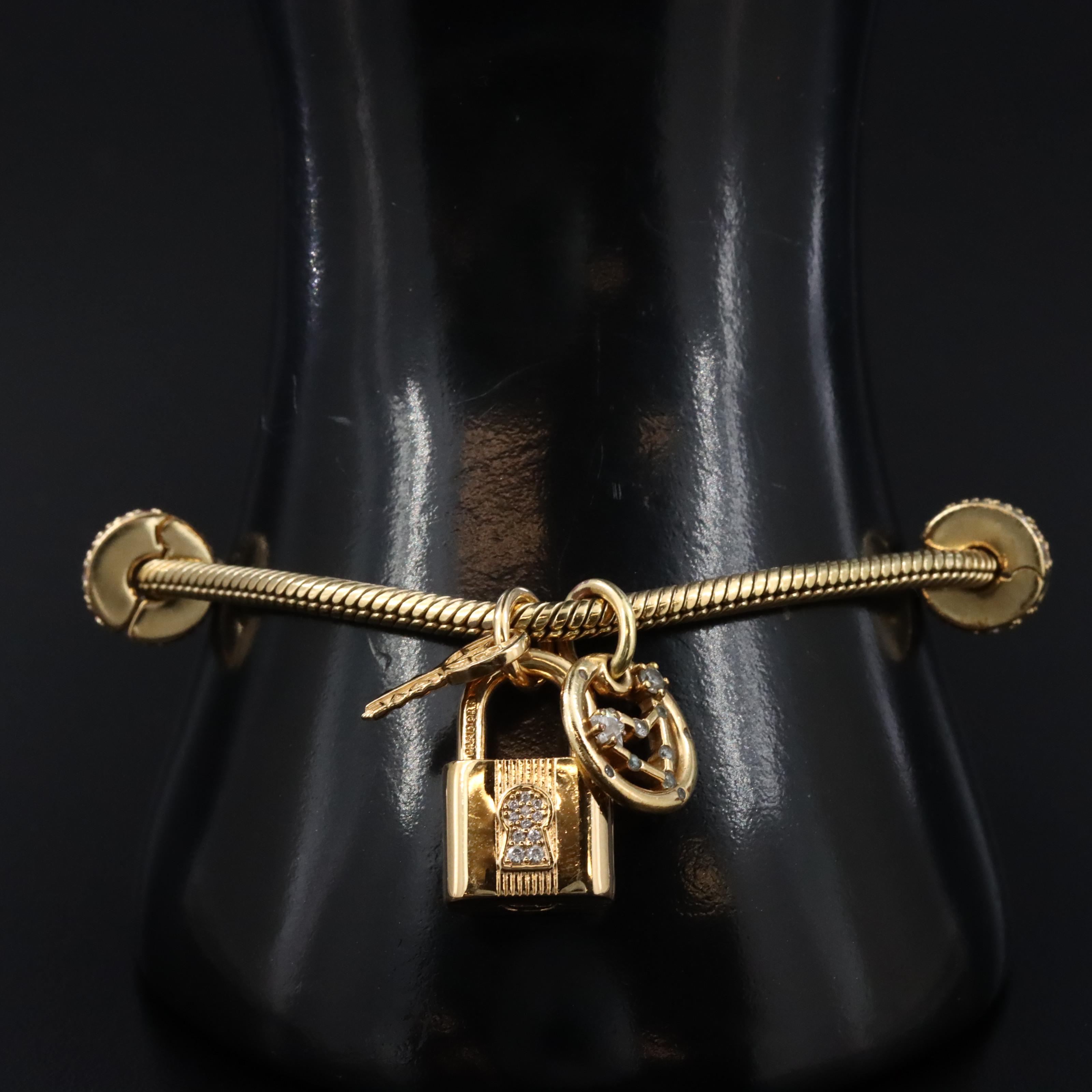 Pandora CZ Bracelet and Charms