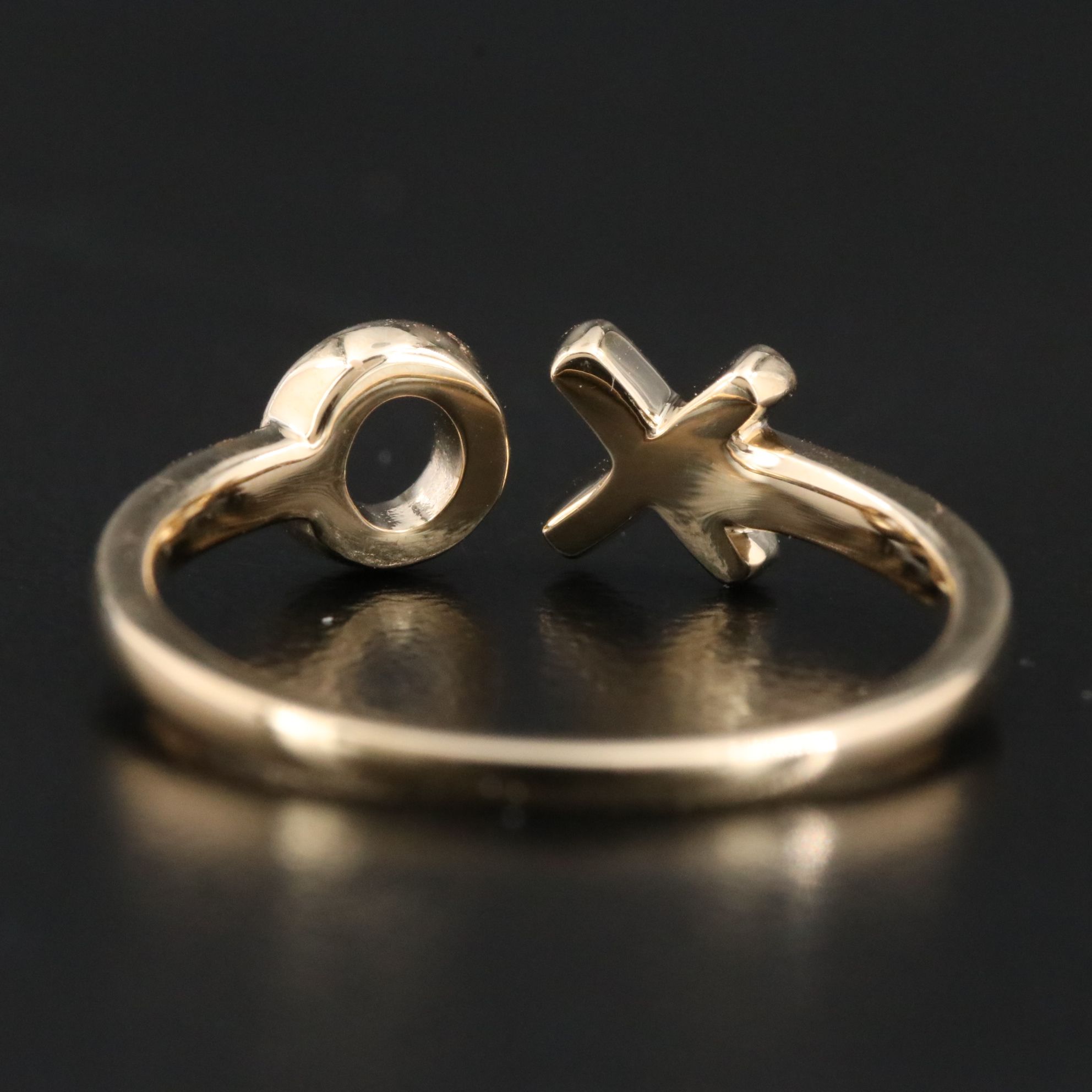14K 0.07 CTW  XO Ring