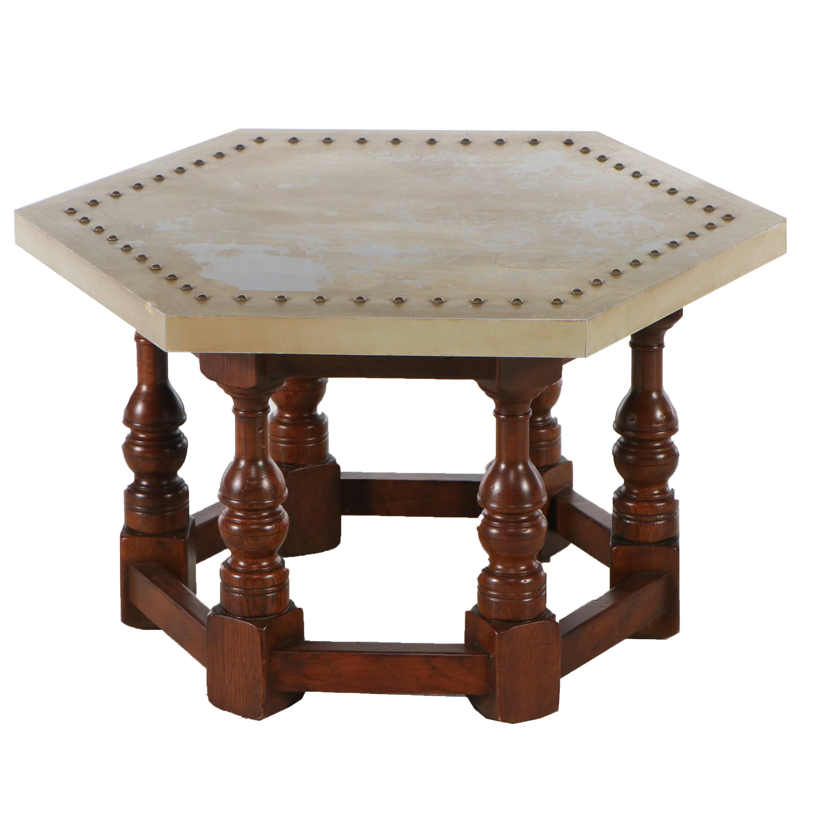 Wooden Hexagonal Coffee Table