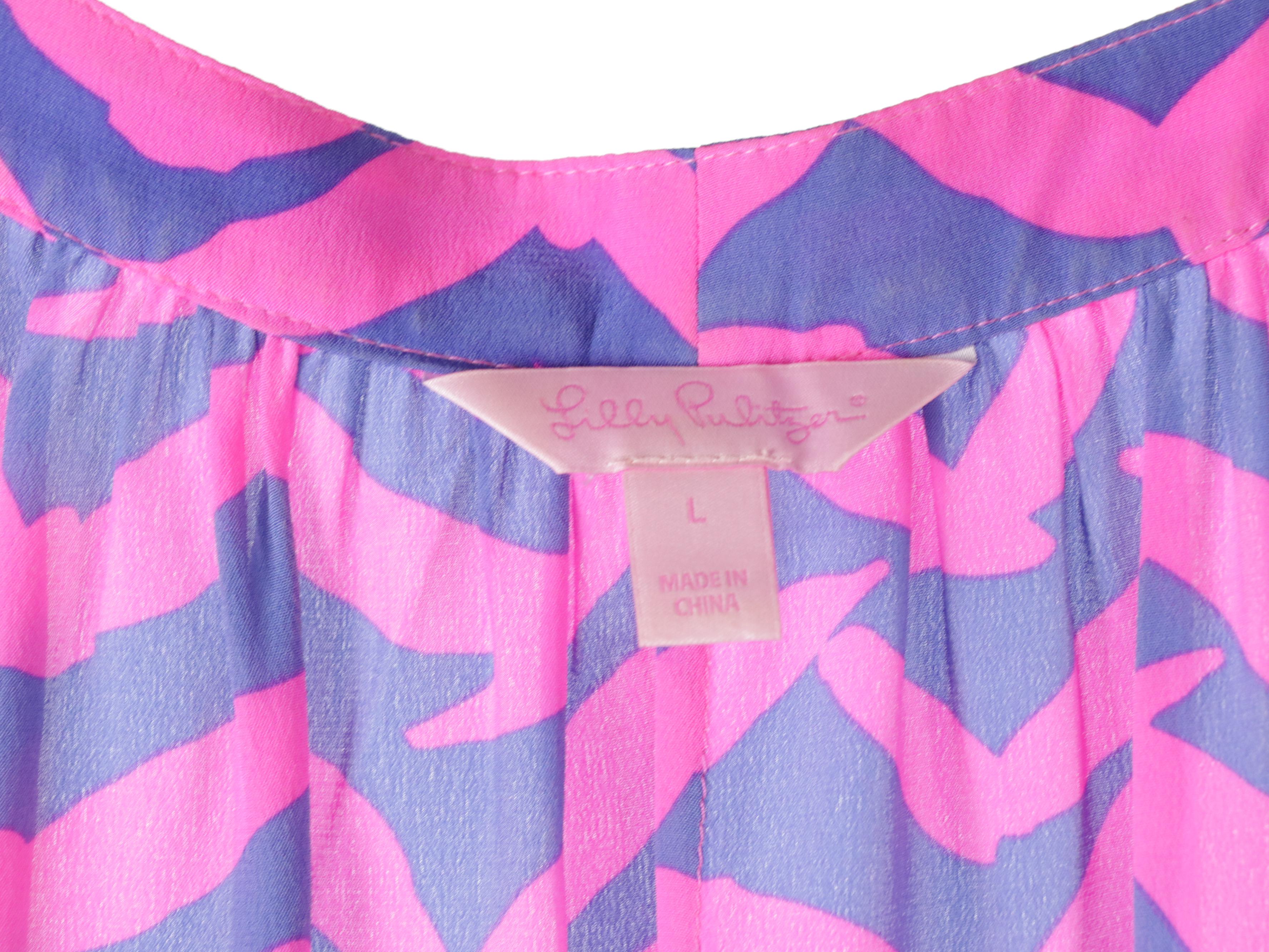 Lilly Pulitzer Silk Printed Blouse with J. McLaughlin Shift Dress & Printed Tops