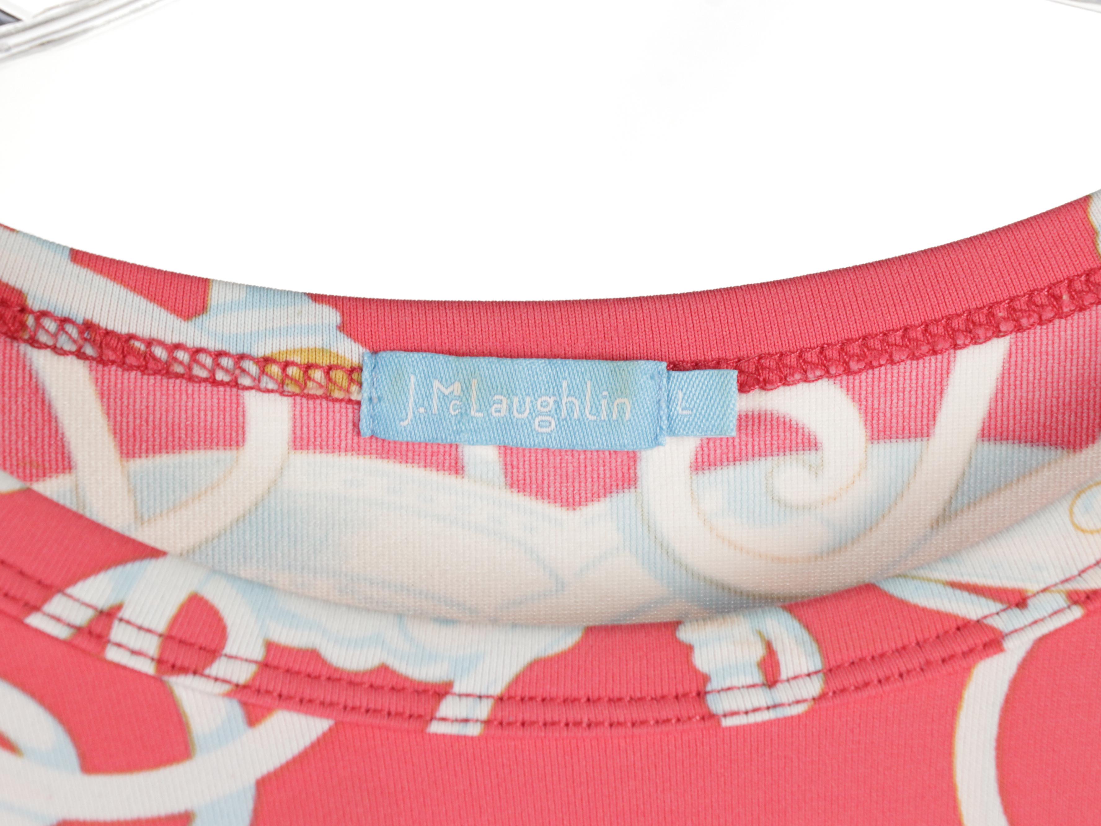 Lilly Pulitzer Silk Printed Blouse with J. McLaughlin Shift Dress & Printed Tops