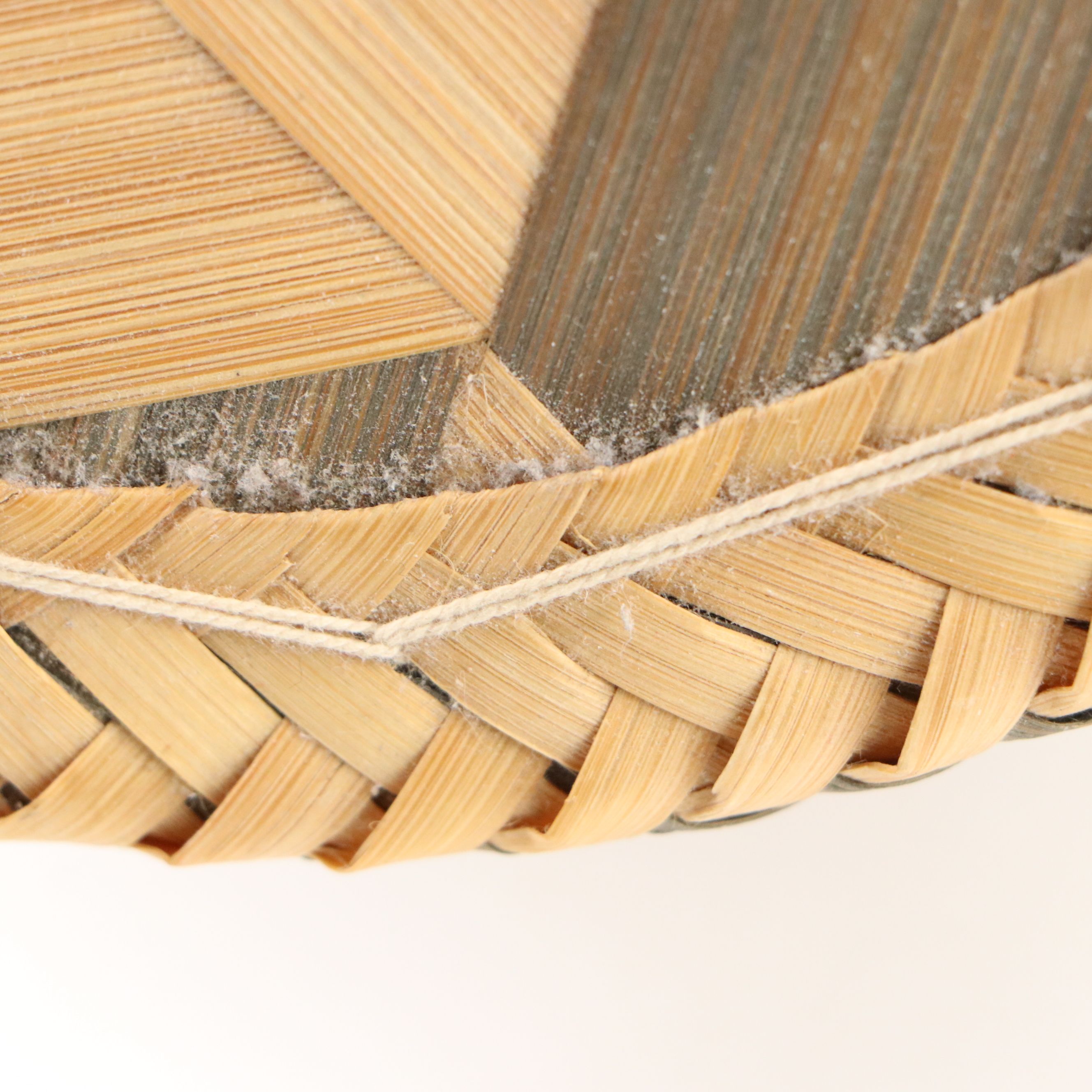 American Folk Art Flat Woven Cylindrical Nesting Boxes, 20th Century