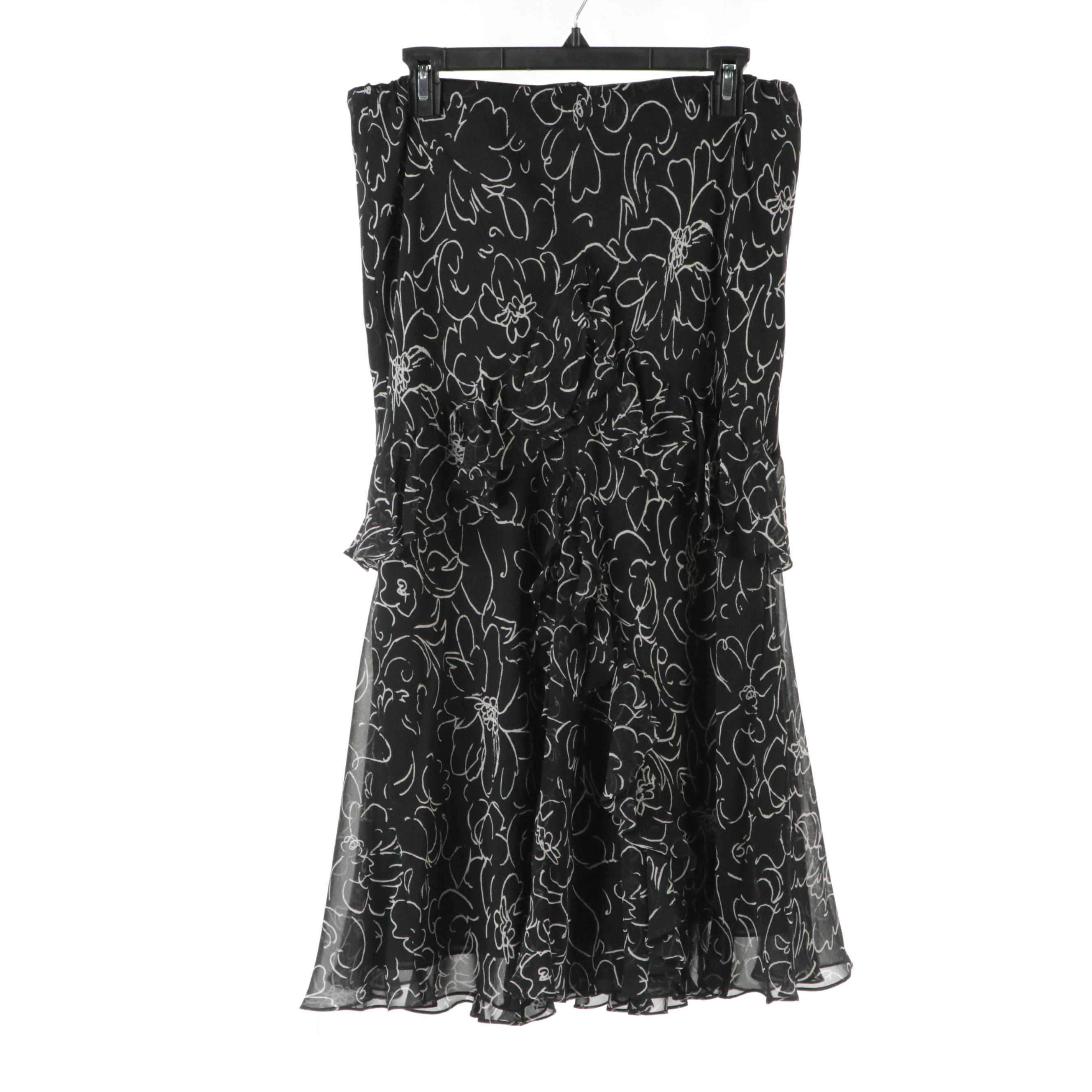 Lauren Ralph Lauren Silk Printed Flowy Midi Skirts